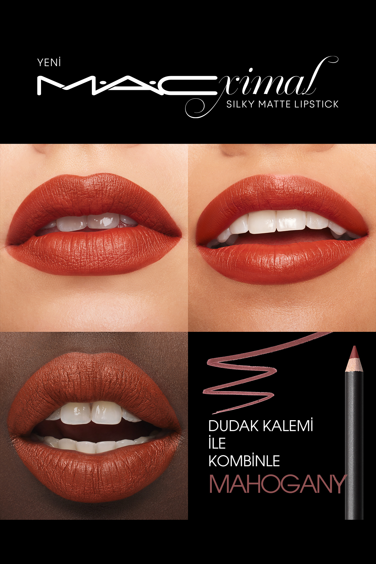 رژ لب مراکش M · A CXIMAL ابریشمی مات رطوبت ارائه رنگ فشرده موثر Mac