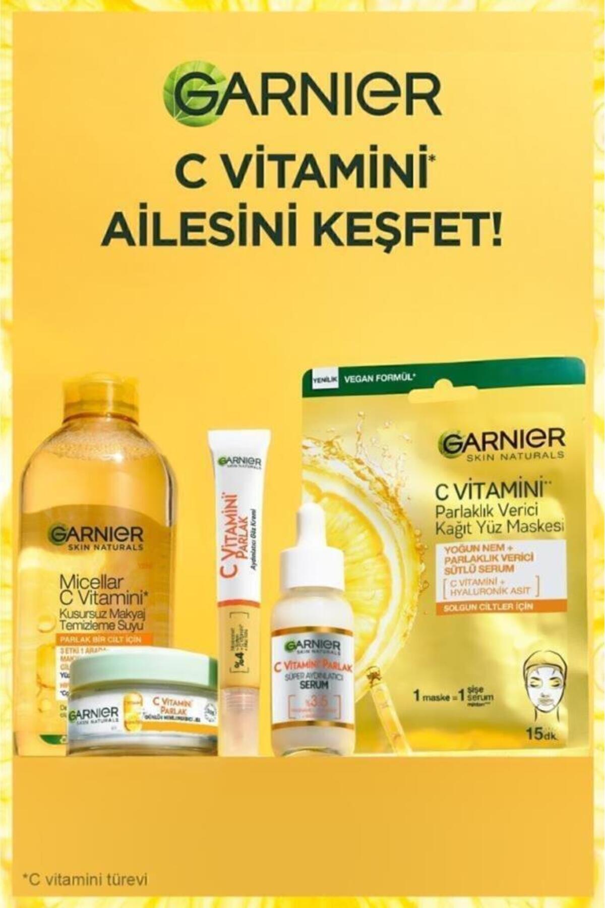 کرم دور چشم ویتامین C روشن 15 میل + فنجان گارنیه Garnier