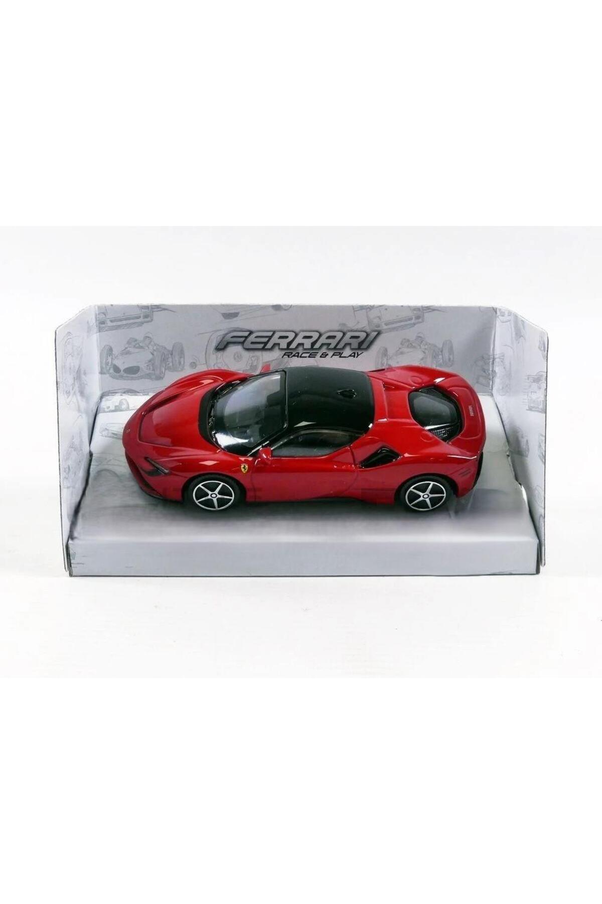مدل خودرو ماشین فراری SF90 STRADALE BURAGO 1 43 SCALE اورجینال BBURAGO