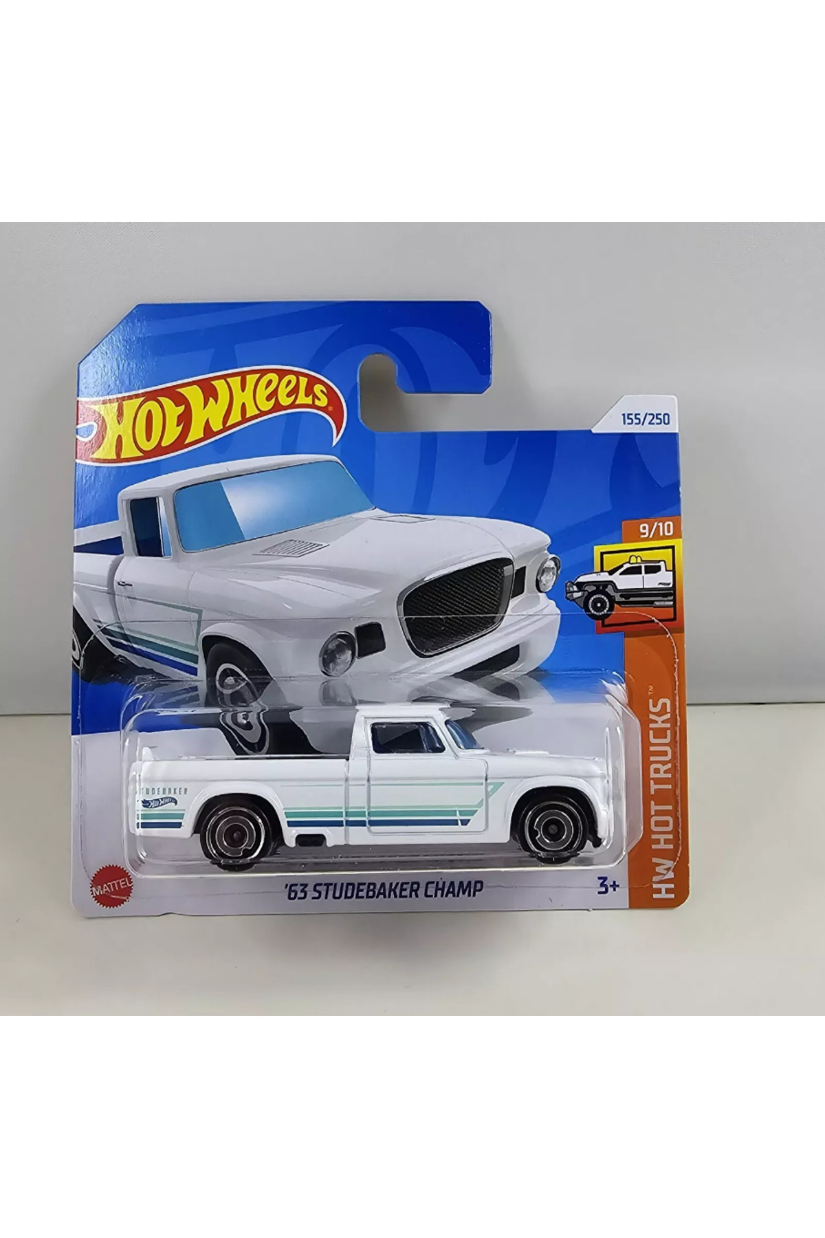 ماشین اسباب بازی SINGLE CAR '63 STUDEBAKER CHAMP هات ویلز اورجینال HOT WHEELS