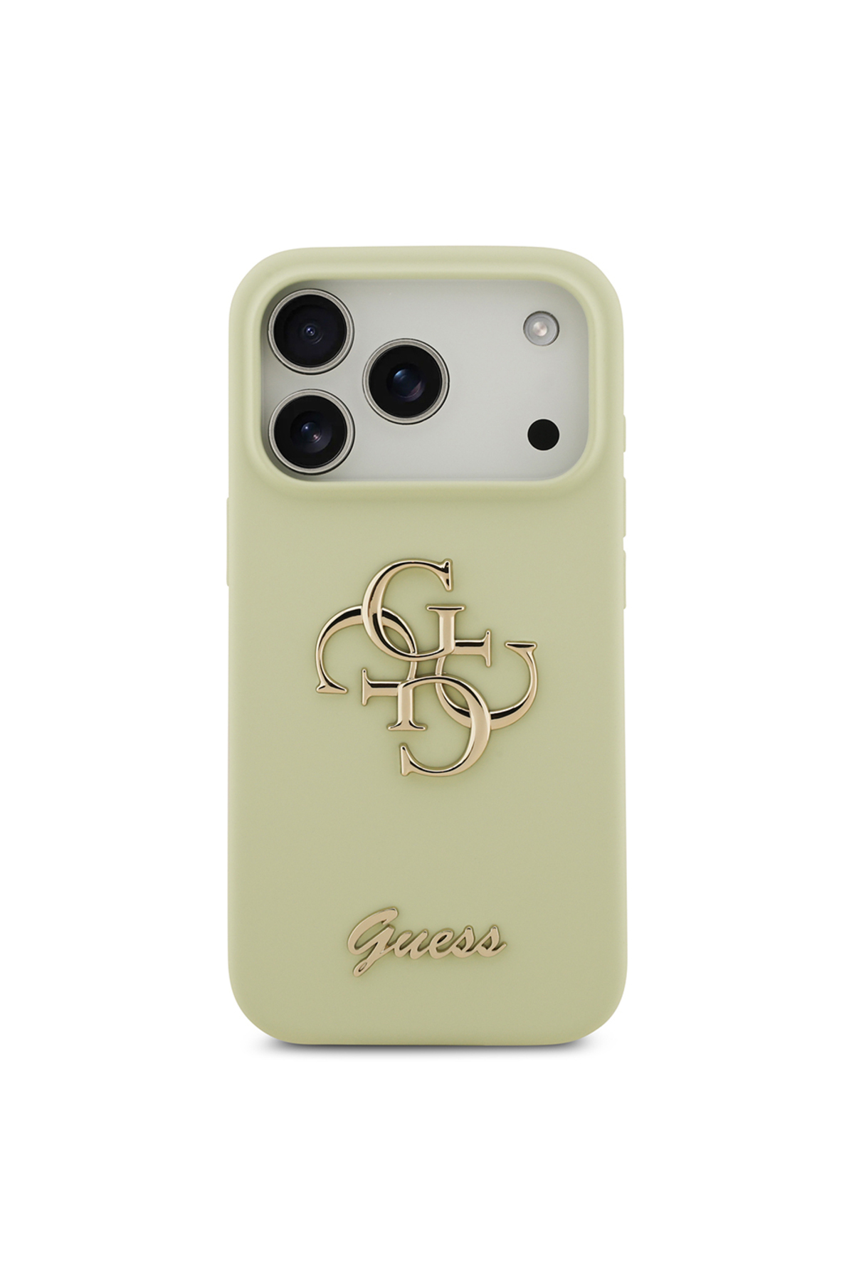 کاور و قاب سازگار با IPHONE 17 PRO جلد لوگوی سبز رنگ مجوز اصلی اورجینال Guess