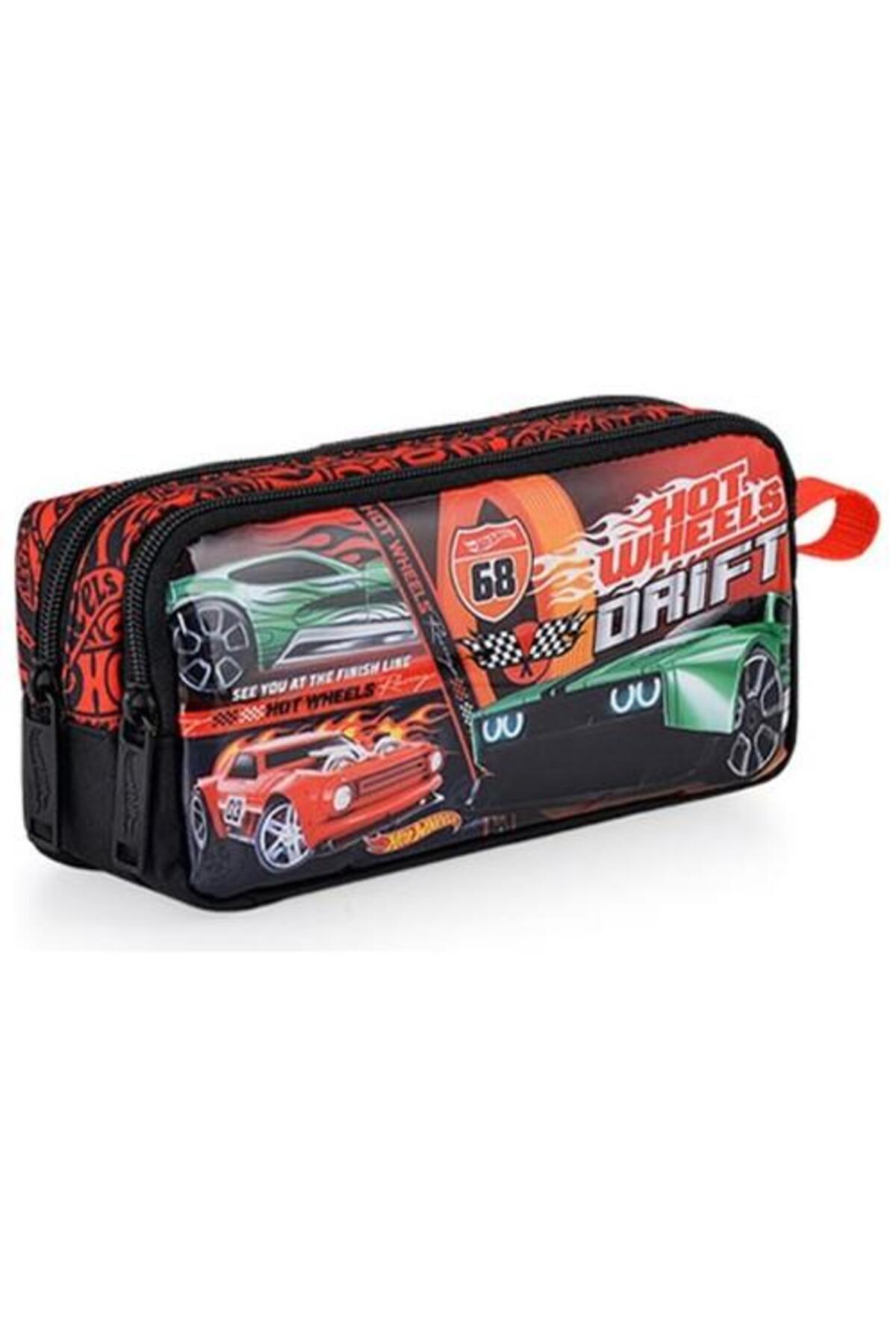 جامدادی کیف مداد چرخ های داغ اتو چشمان دوتایی چشم 48378 هات ویلز اورجینال HOT WHEELS