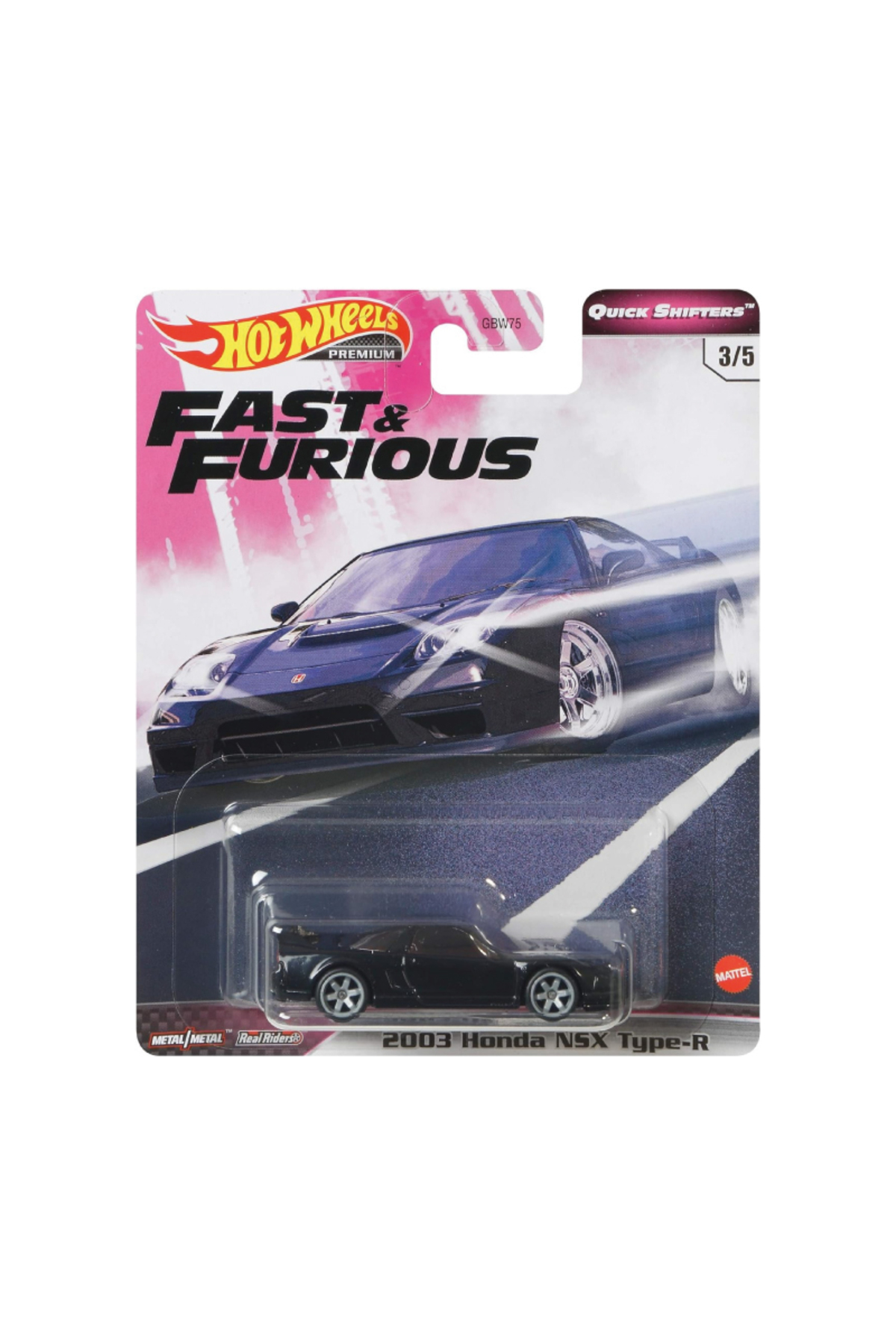 مدل خودرو وسایل نقلیه بین المللی ممتاز 1 64 مقیاس سریع و خشمگین GJR80 2003 HONDA NSX TYPE R اورجینال HOT WHEELS