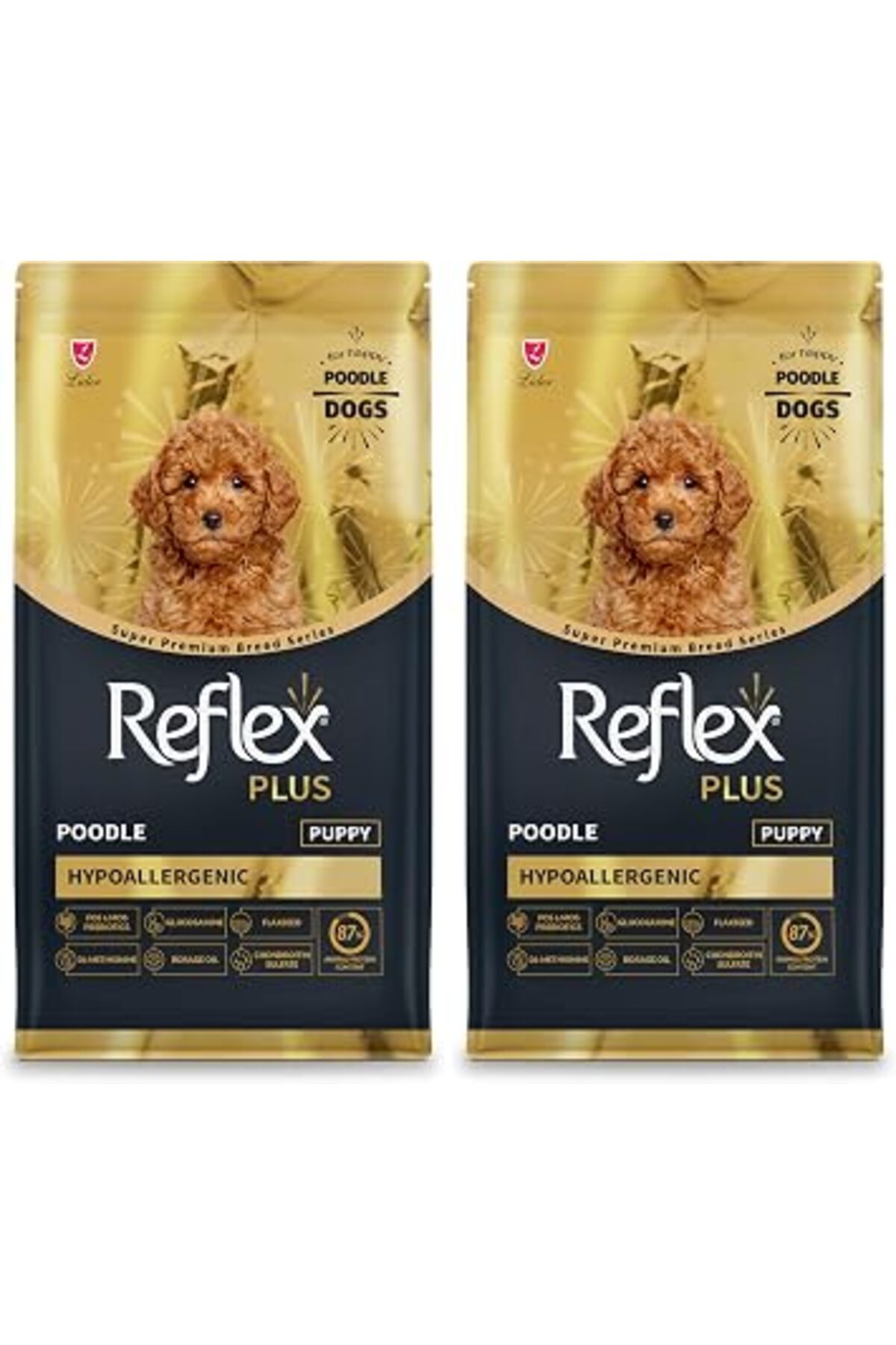 غذای خشک توله‌سگ پودل Plus Poodle رفلکس Reflex، ۲ بسته ۱٫۵ کیلوگرمی 1.5 Kg
