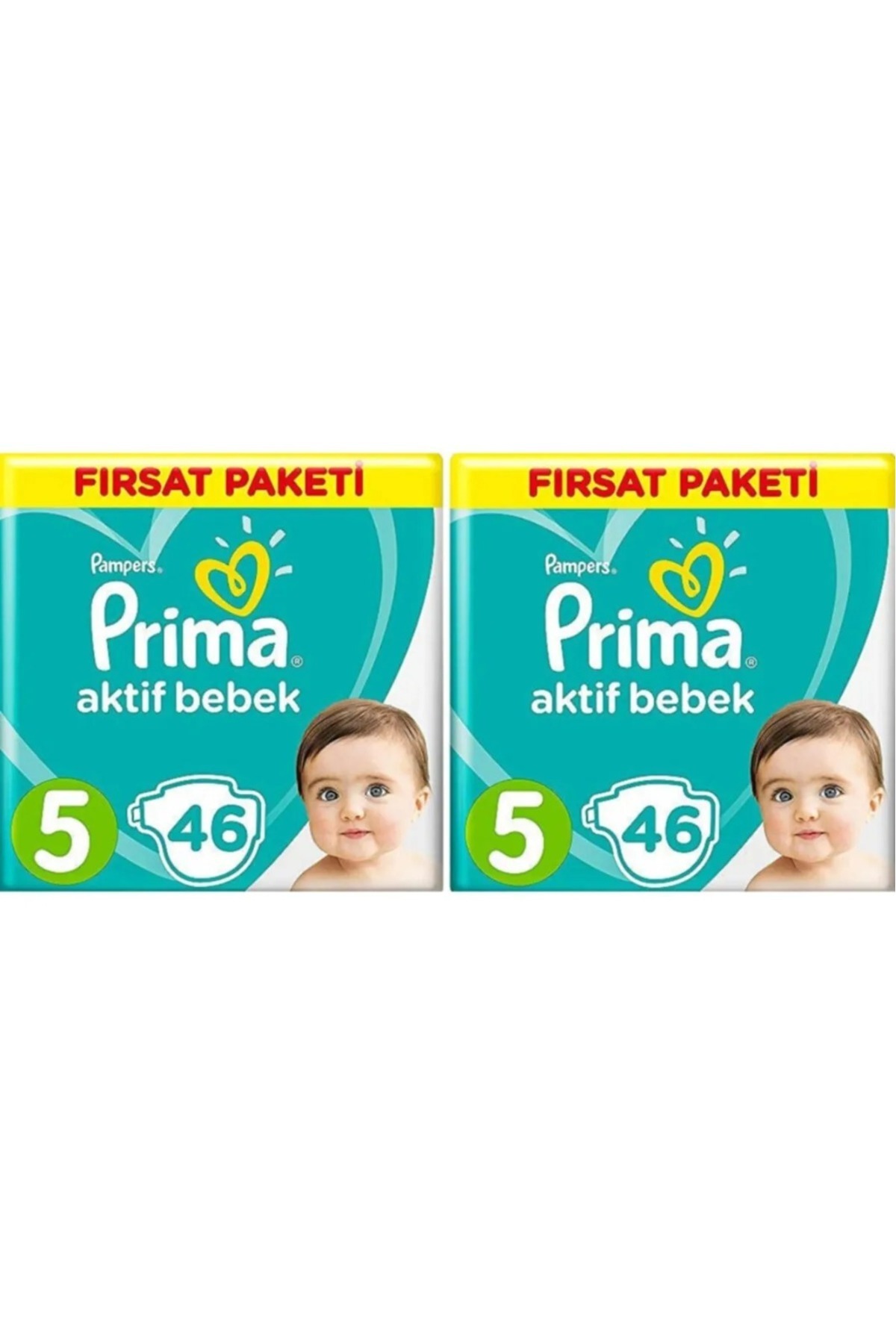پوشک بچه بسته فرصت کودک شماره 5 فعال 46X2 92 عدد اورجینال Prima