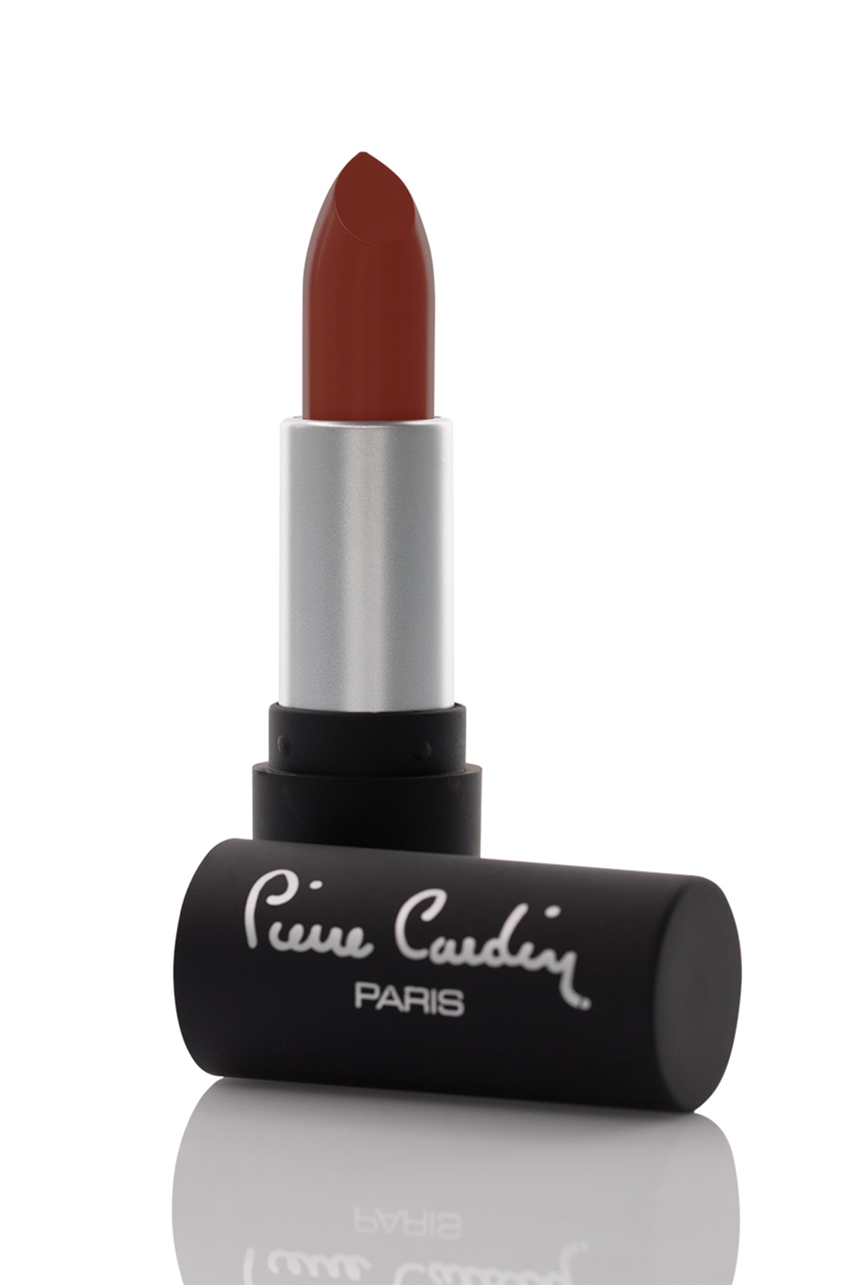رژ لب مات با لمس شيفون رنگ قهوه‌ای مدل Aurora 184 پیررا کاردین Pierre Cardin