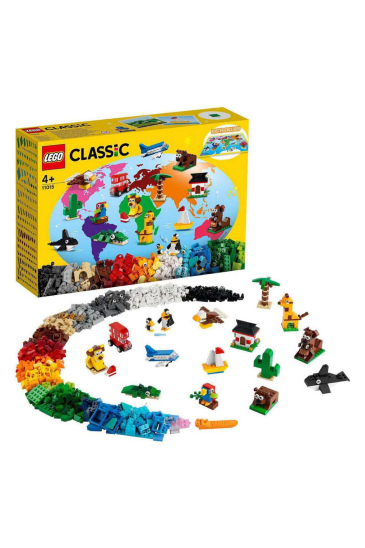لگو و اسباب بازی های ساخت محور تور جهانی کلاسیک 11015 اورجینال LEGO