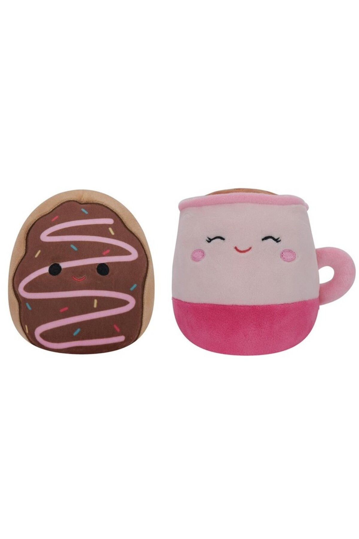 اسباب بازی های پشمی SQUISHMALLOWS FLIP MALLOWS 13CM DNUT COFFEE LATTE Miniso