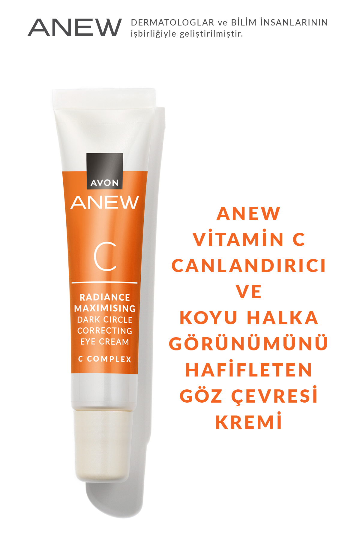 Avon کرم مراقبت از ناحیه چشم Anew بازسازی کننده و کاهش تیرگی پوست 15 میلی لیتر