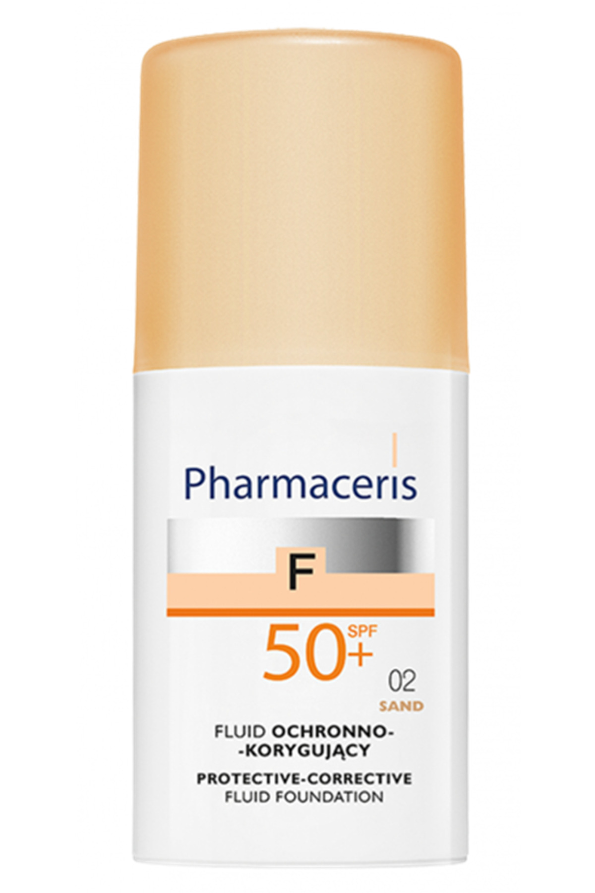 Pharmaceris پایه‌ی مایع مصحح محافظ SPF 50+ رنگ شن 02
