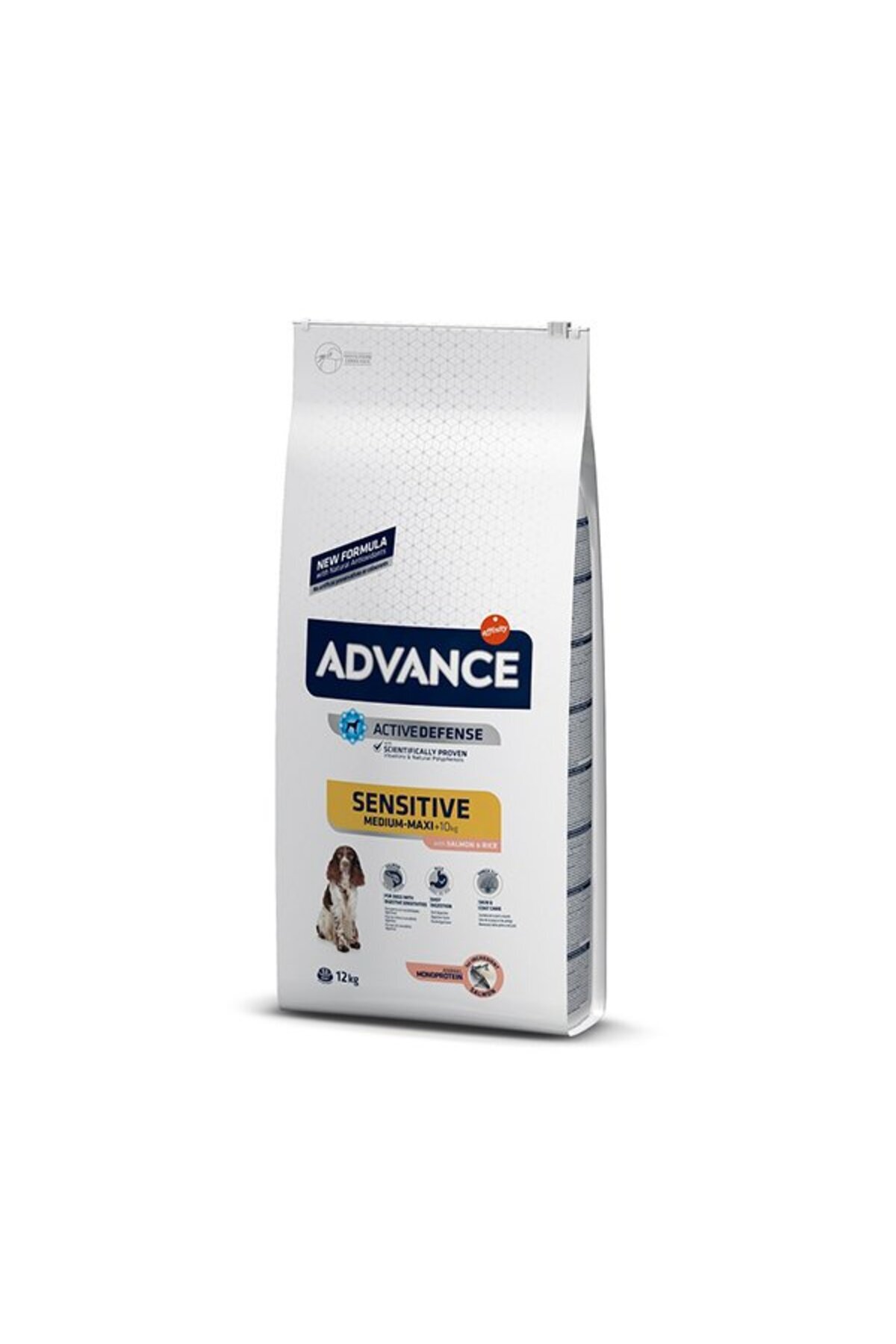 غذای خشک سگ بالغ حساس با سالمون و برنج ادونس Advance، ۱۲ کیلوگرم