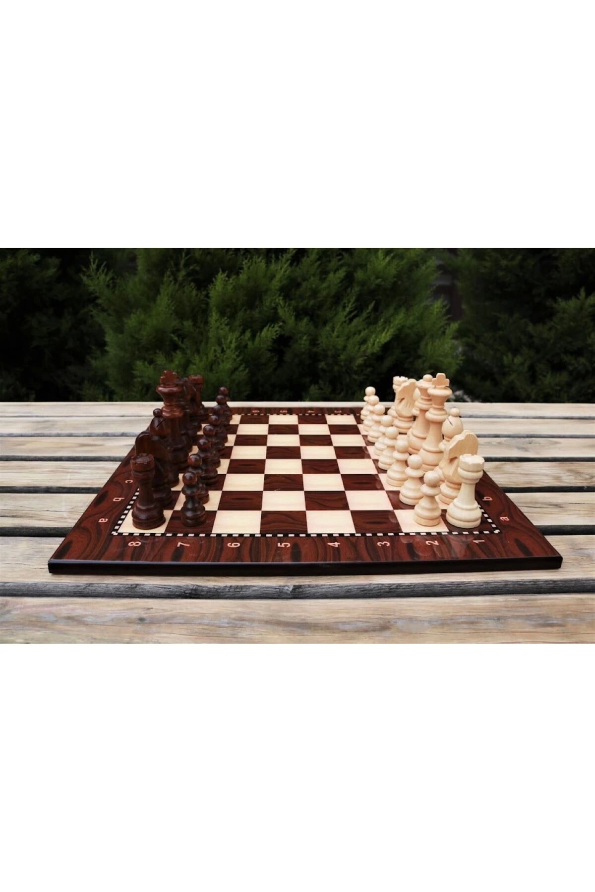 شطرنج ست چوبی لاکچری فیگور چکرز با کیفیت برتر 36X36 checkmate