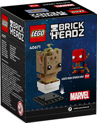 مجموعه ساختنی لگو LEGO مارول Marvel بریک‌هدز BrickHeadz گِروت در گلدان مدل 40671، ۱۱۳ قطعه