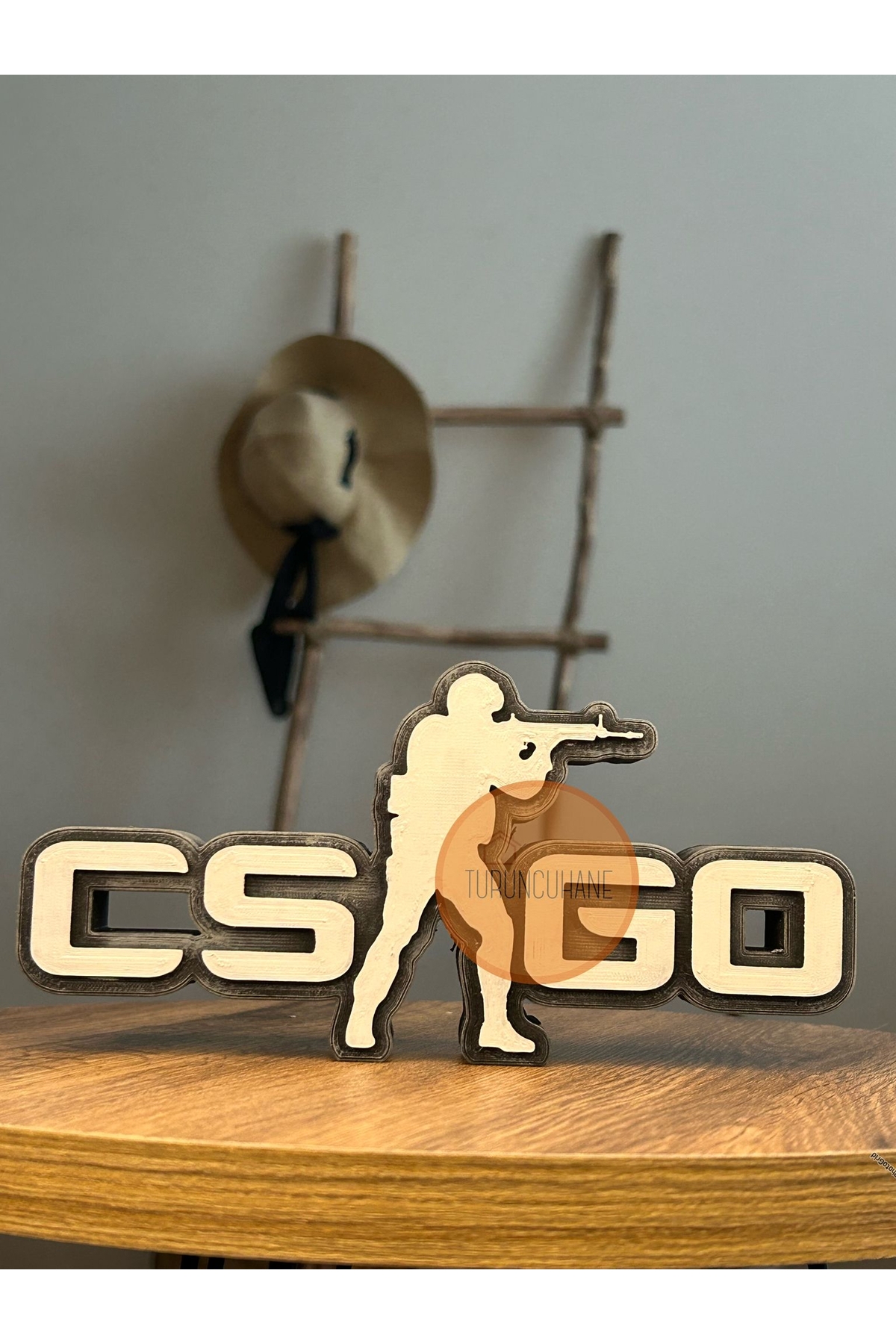 فیگور CS GO COUNTER STRIKE GAME LOGO TABLE اصل TURUNCUHANE