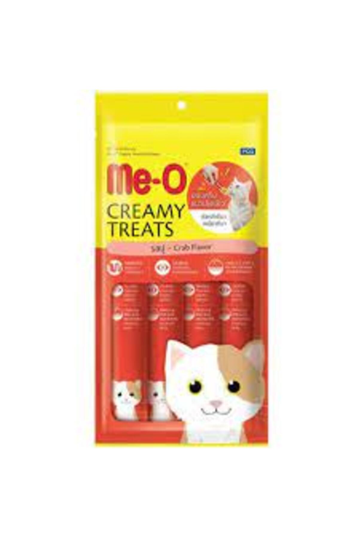 تشویقی مایع گربه Creamy Treats با طعم خرچنگ و تن‌ماهی، ۴ بسته ۱۵ گرمی
