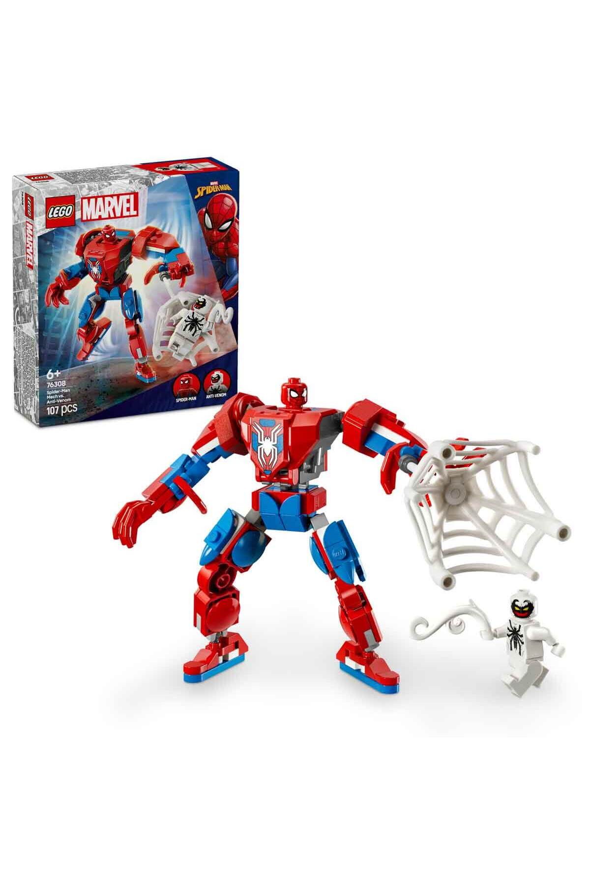 لگو و اسباب بازی های ساخت محور ROBOT MARVEL SPIDER MAN VS. ANTI VENOM 76308 برای کودکان 6 سال به بالا اورجینال LEGO