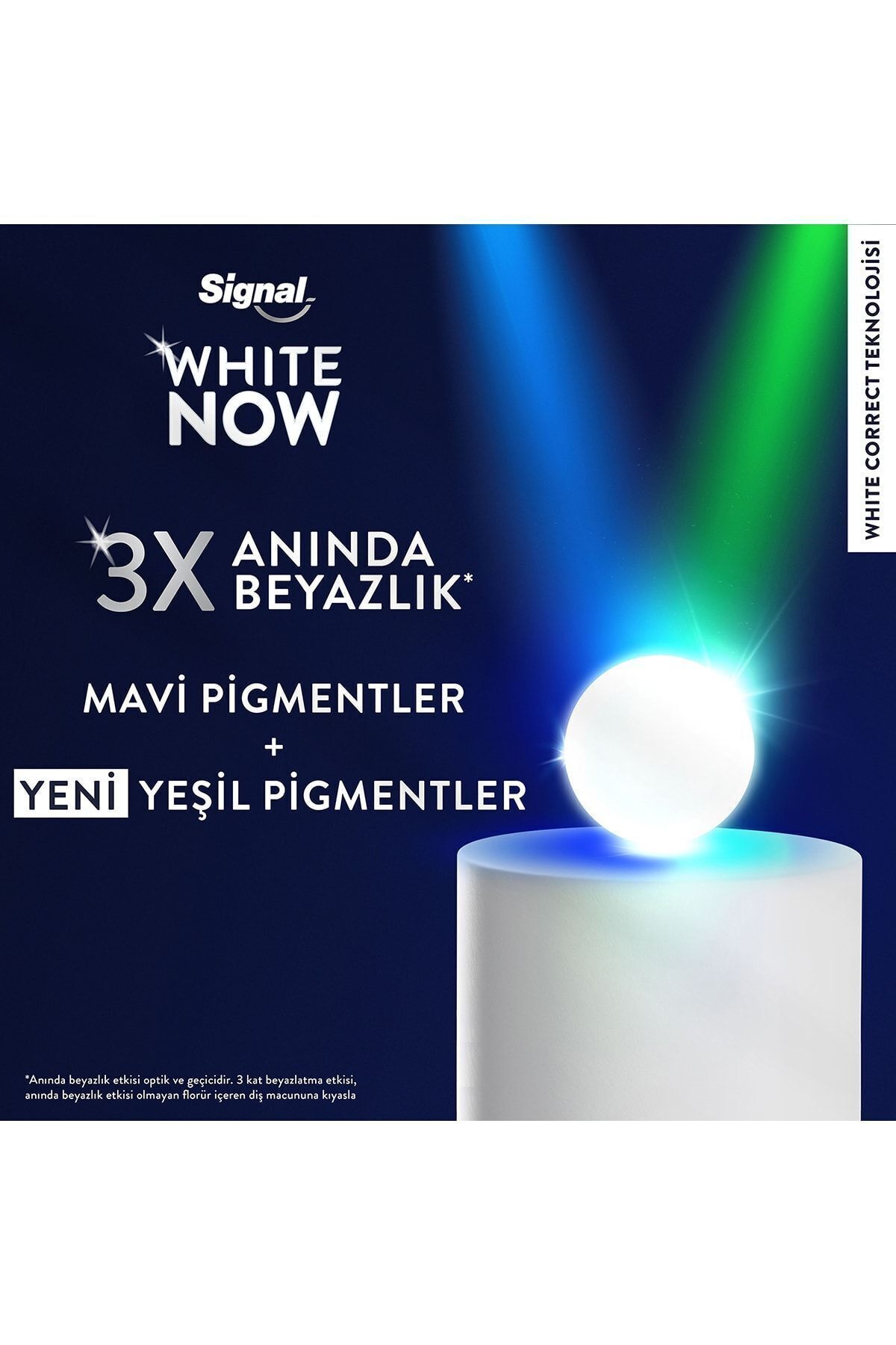 خمیر دندان سفیدکننده حساس و فوری سیگنال مدل White Now حجم 75 میلی لیتر Signal