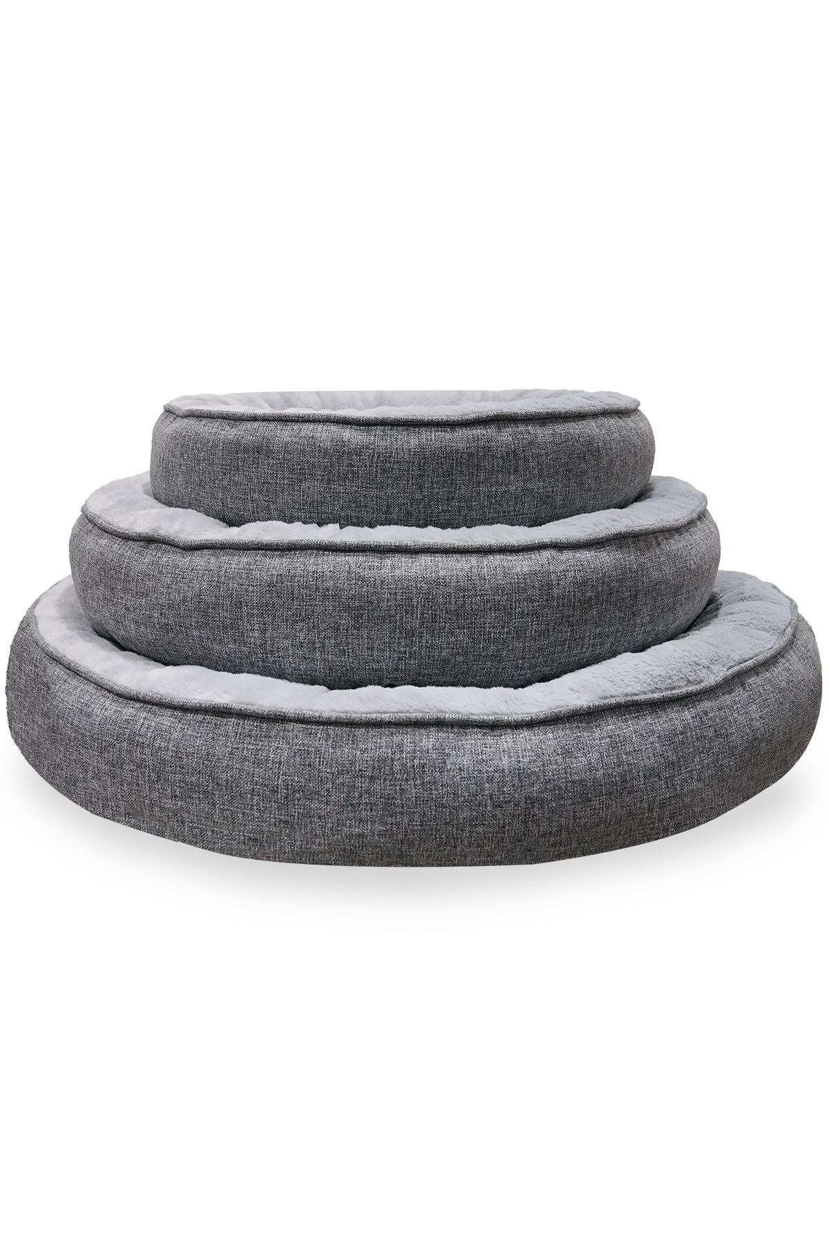 جای خواب دوناتی گربه و سگ جونگولیکا پت پروداکتس Jungolica Pet Products Bunny مدل JPP70، پارچه پولیشی، قابل شست‌وشو، خاکستری