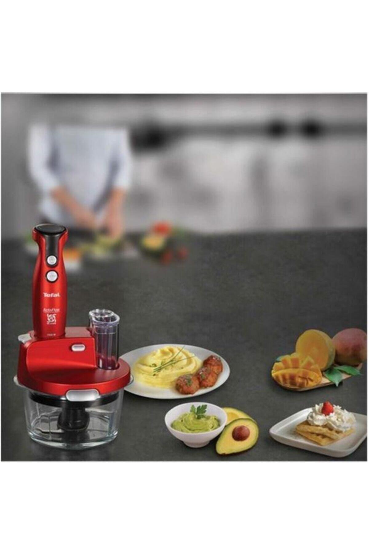 ست مخلوط کن مجموعه شیشه ای ACTIVFLOW PRO EXTREME RED 1500W اورجینال TEFAL