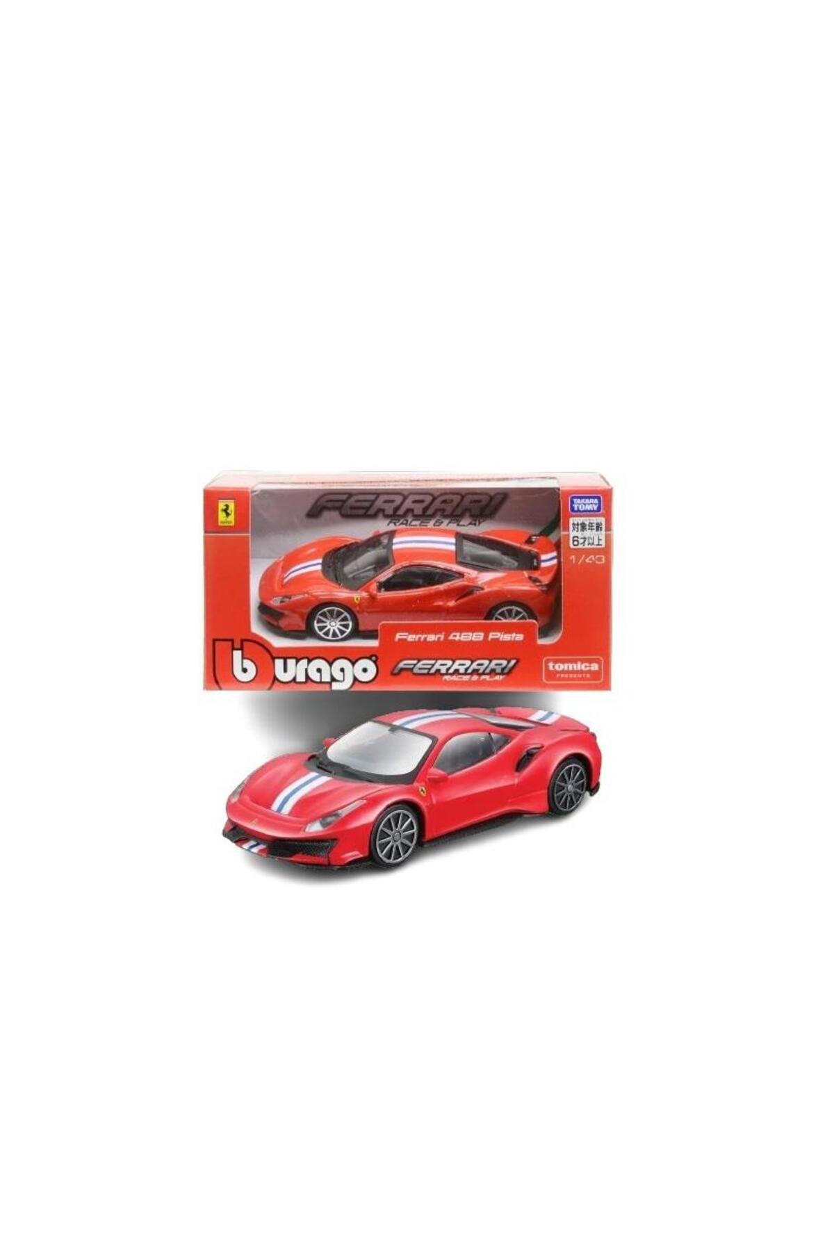 مدل خودرو ماشین فراری BURAGO 1 43 SCALE 488 PISTA FERRARI اورجینال BBURAGO