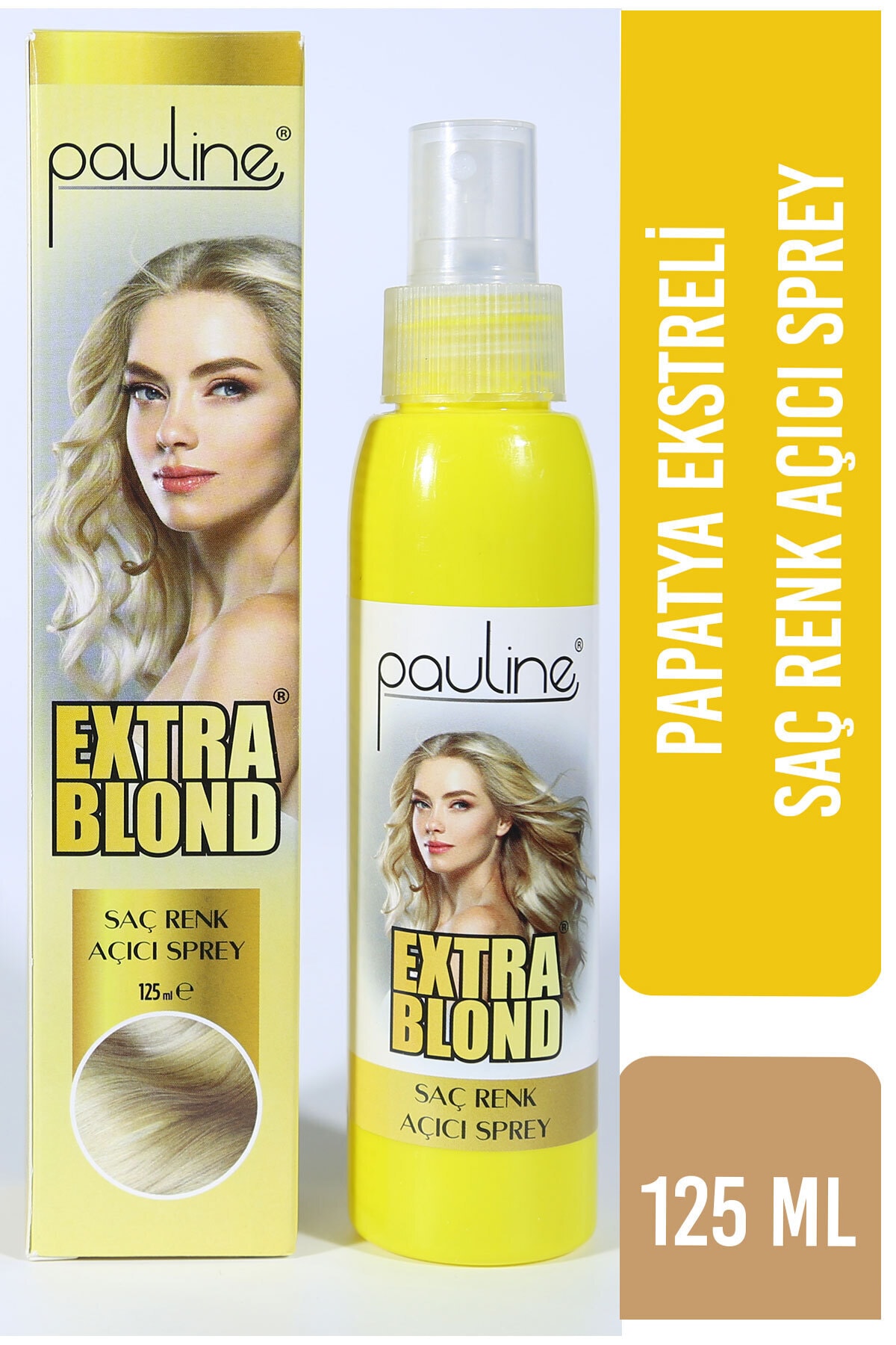 اسپری روشن کننده مو طبیعی Extra Blond با حجم 125 میلی لیتر Pauline
