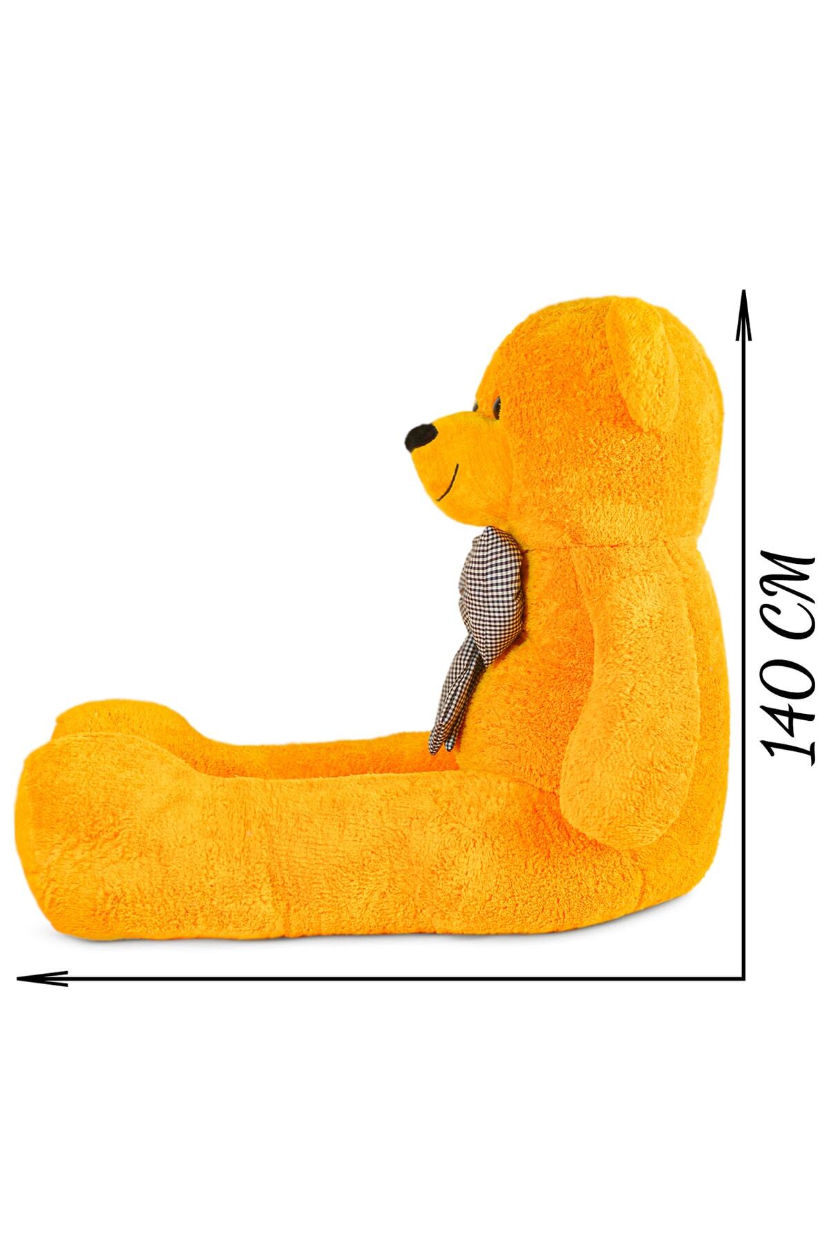 اسباب بازی های پشمی خرس عروسکی بزرگ 140 سانتی متری با پاپیون 100% محلی Bora Toys