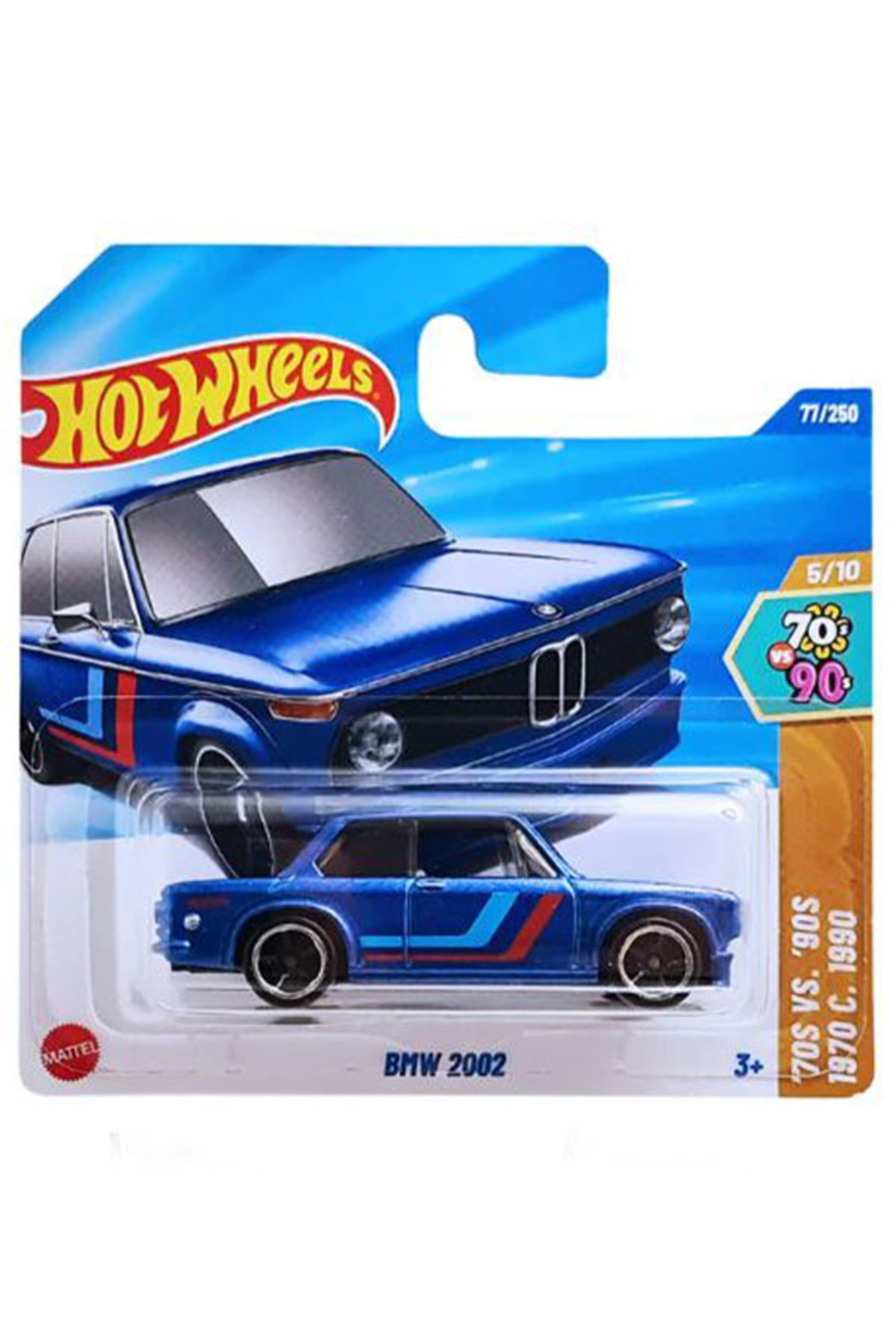ماشین اسباب بازی BMW 2002 آبی 1 64 تولید 2025 از ترکیه HOT WHEELS