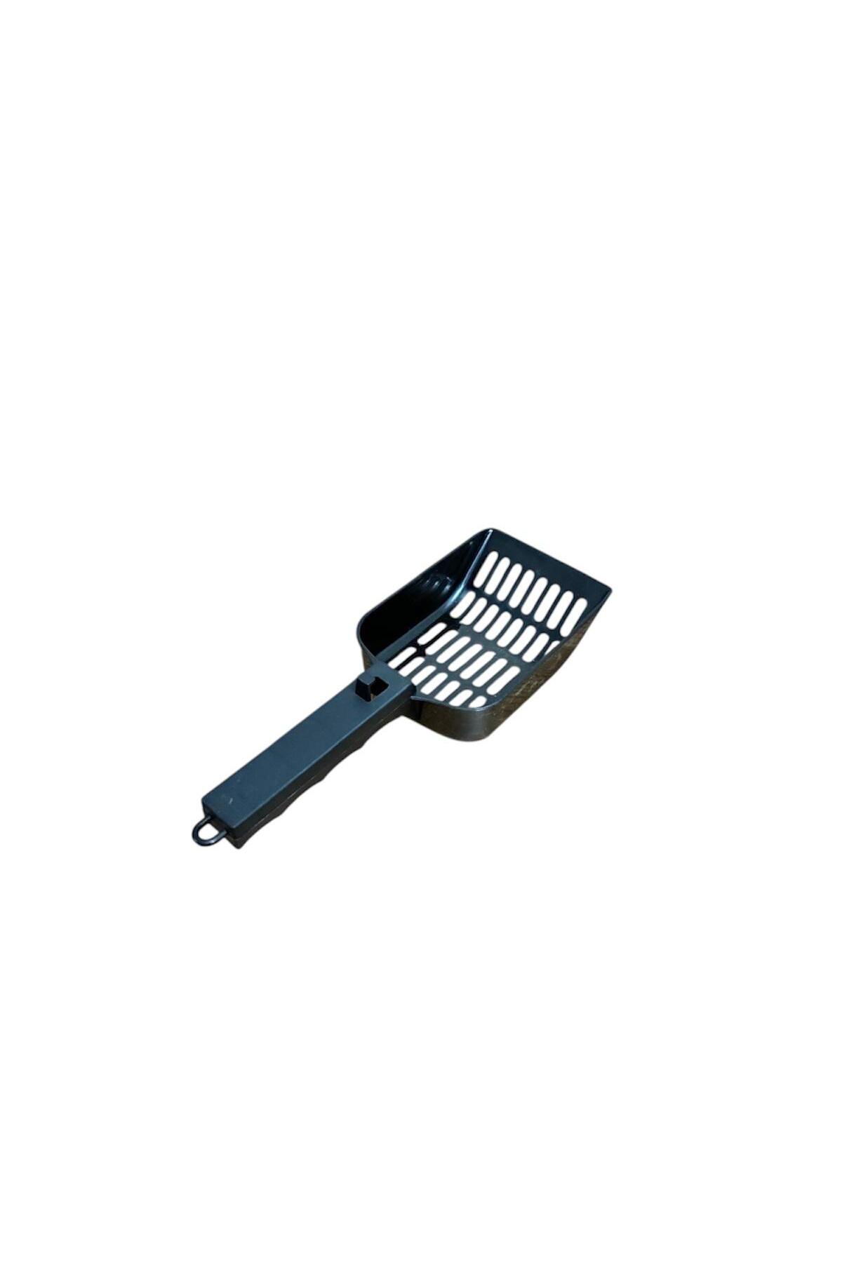 ست توالت روباز الک‌دار گربه چیتوشاپ chittoshop همراه پاد خاک و بیلچه مشکی