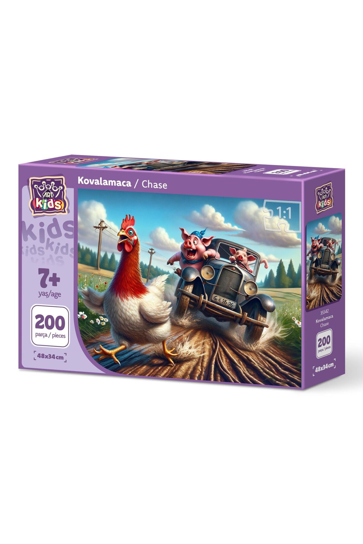 پازل ها و یاپبوزهای کودک دخترانه پسرانه بچگانه ART CHILD CHASE 200 قطعه اورجینال ارت Art Puzzle