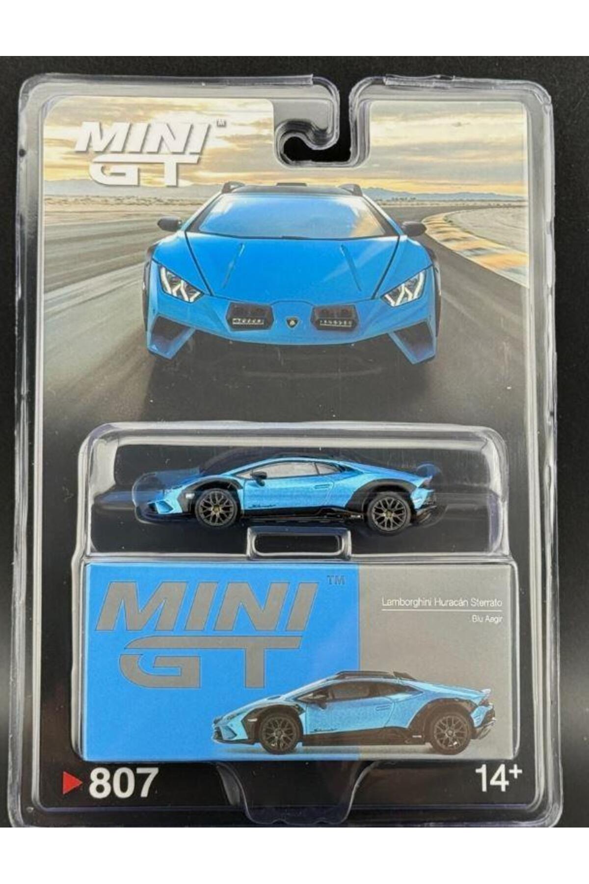 مدل خودرو لامبورگینی هوراکان استراتو بلو ایگیر 807 اورجینال mini gt