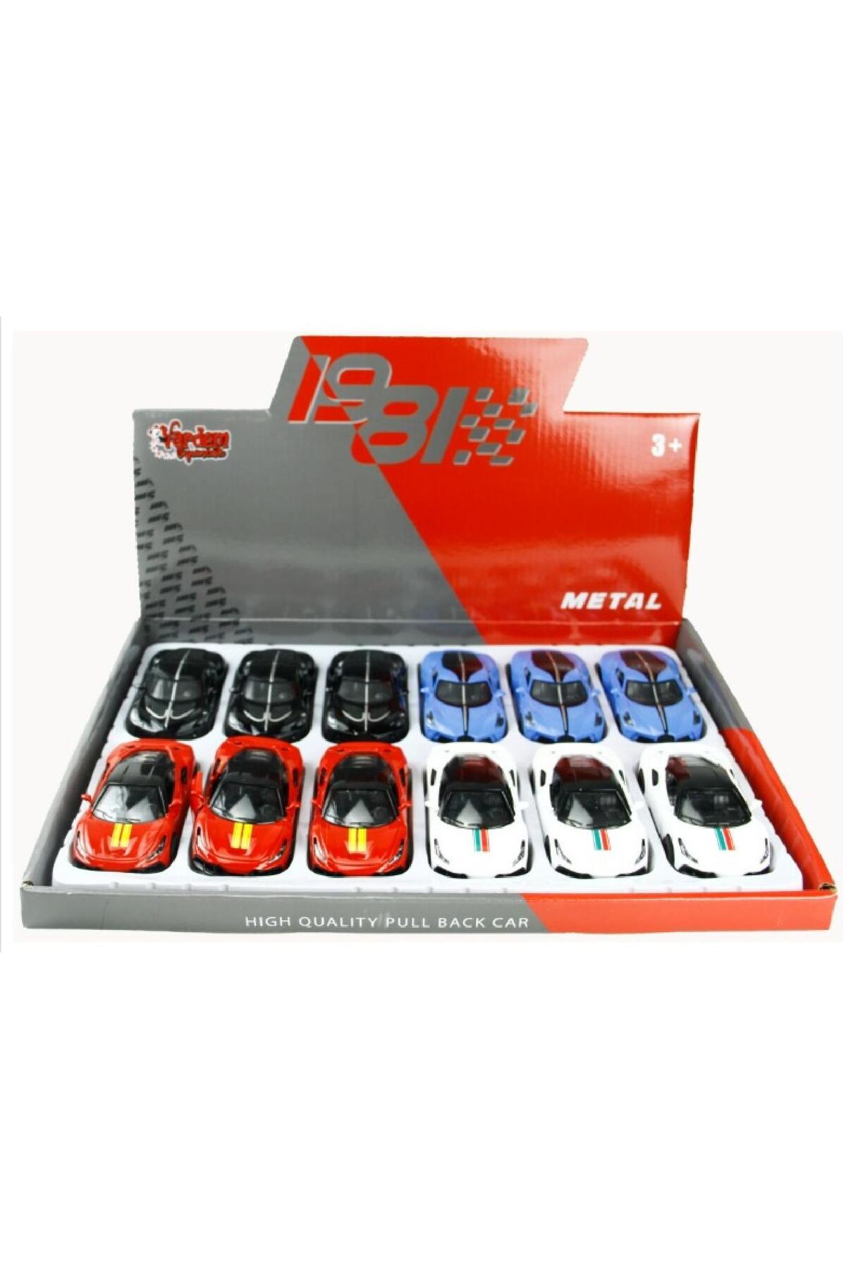 ماشین اسباب بازی اسپورت فلزی PULL DROP 1:43 با درهای باز 11 × 5 سانتی متر toysclub