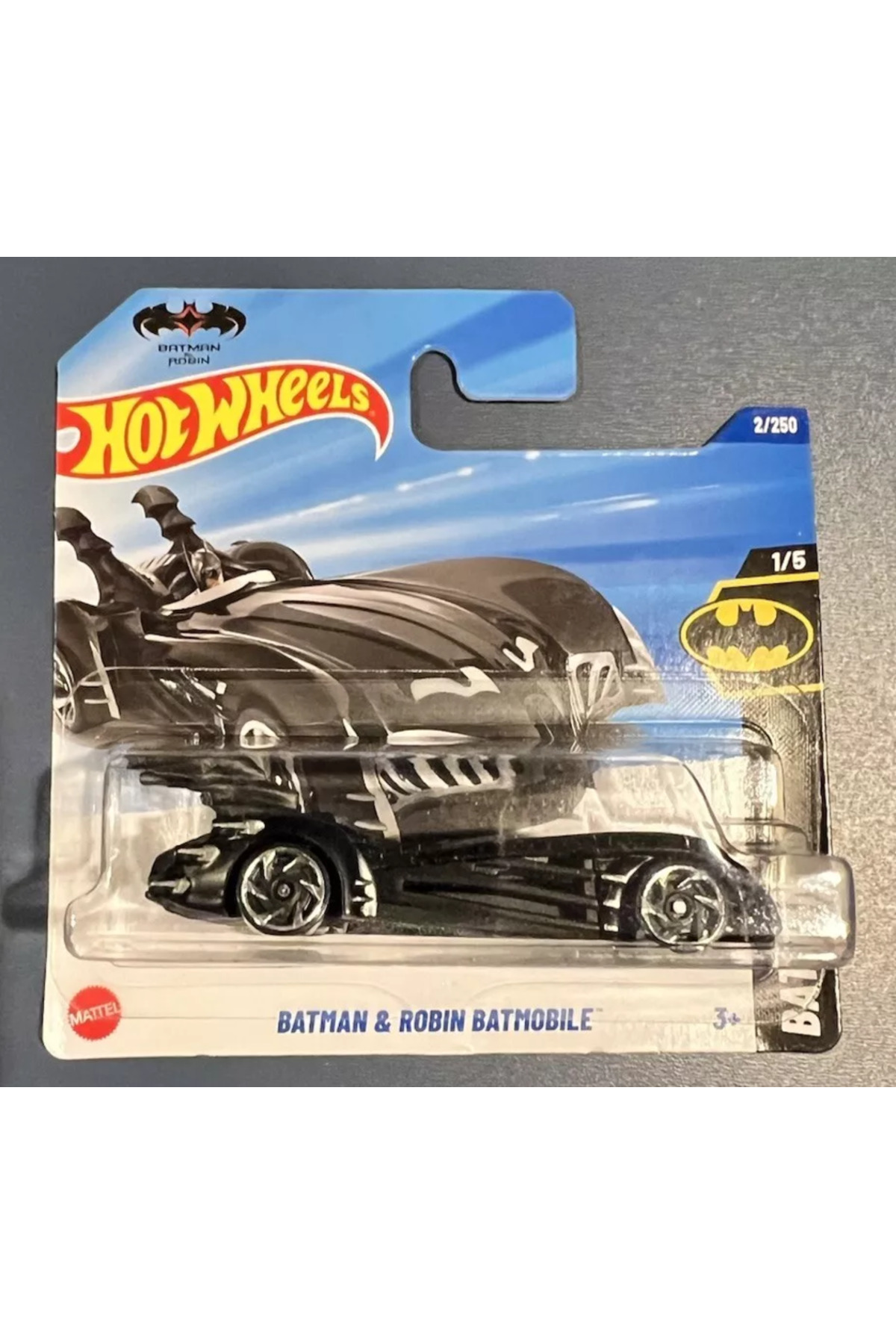 ماشین اسباب بازی بتمن سیاه و رابین بت‌موبیل 2025 SINGLE CARS HOT WHEELS