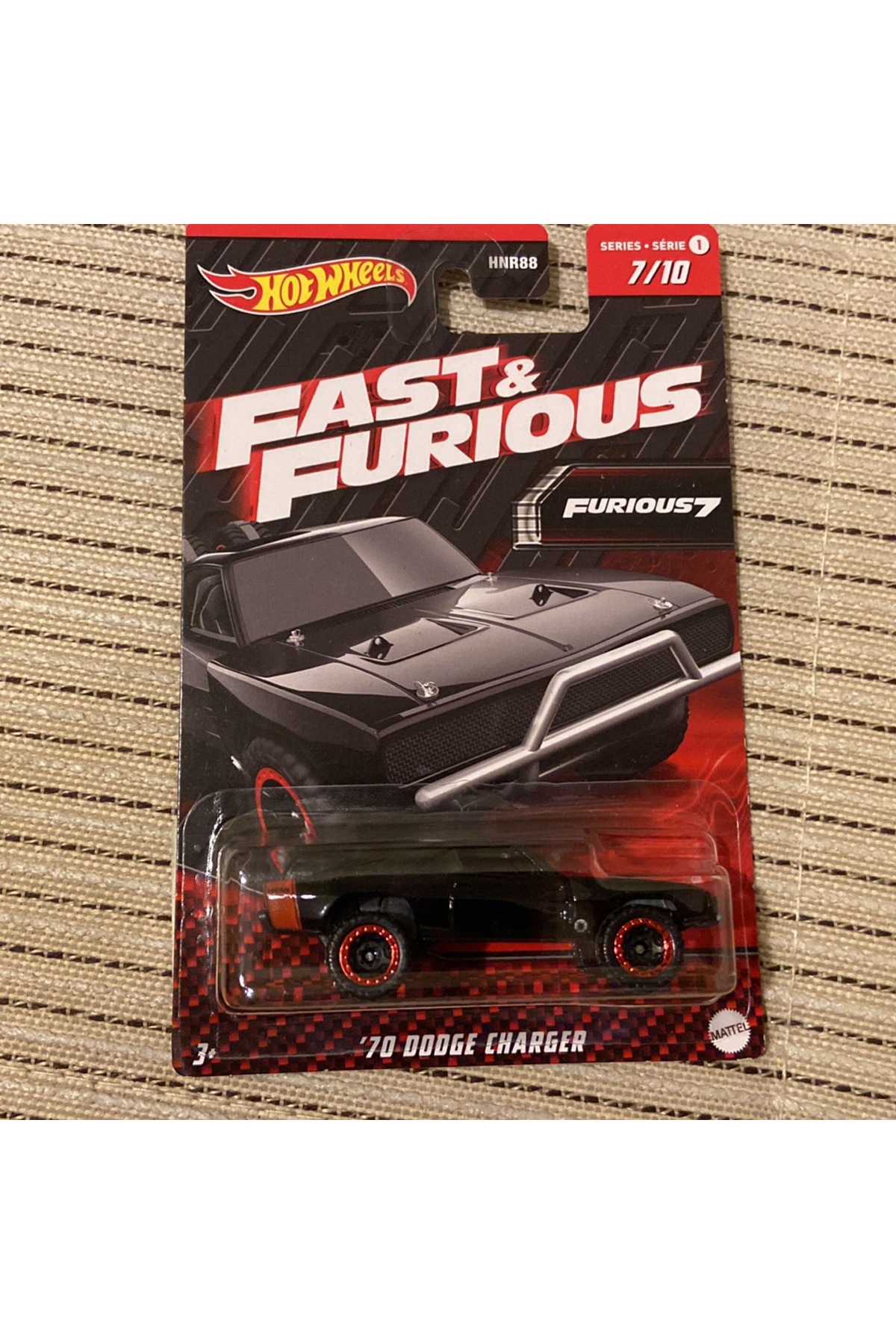 ماشین اسباب بازی شارژر 70 دوج سریع و خشن HNR88 از ترکیه HOT WHEELS