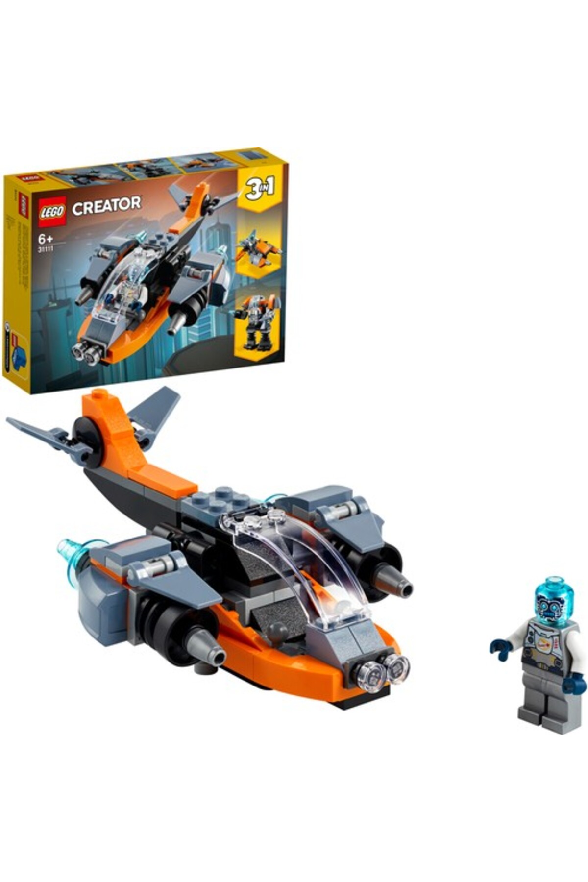 لگو و اسباب بازی های ساخت محور CREATOR 31111 CYBER ​​DRONE از ترکیه LEGO