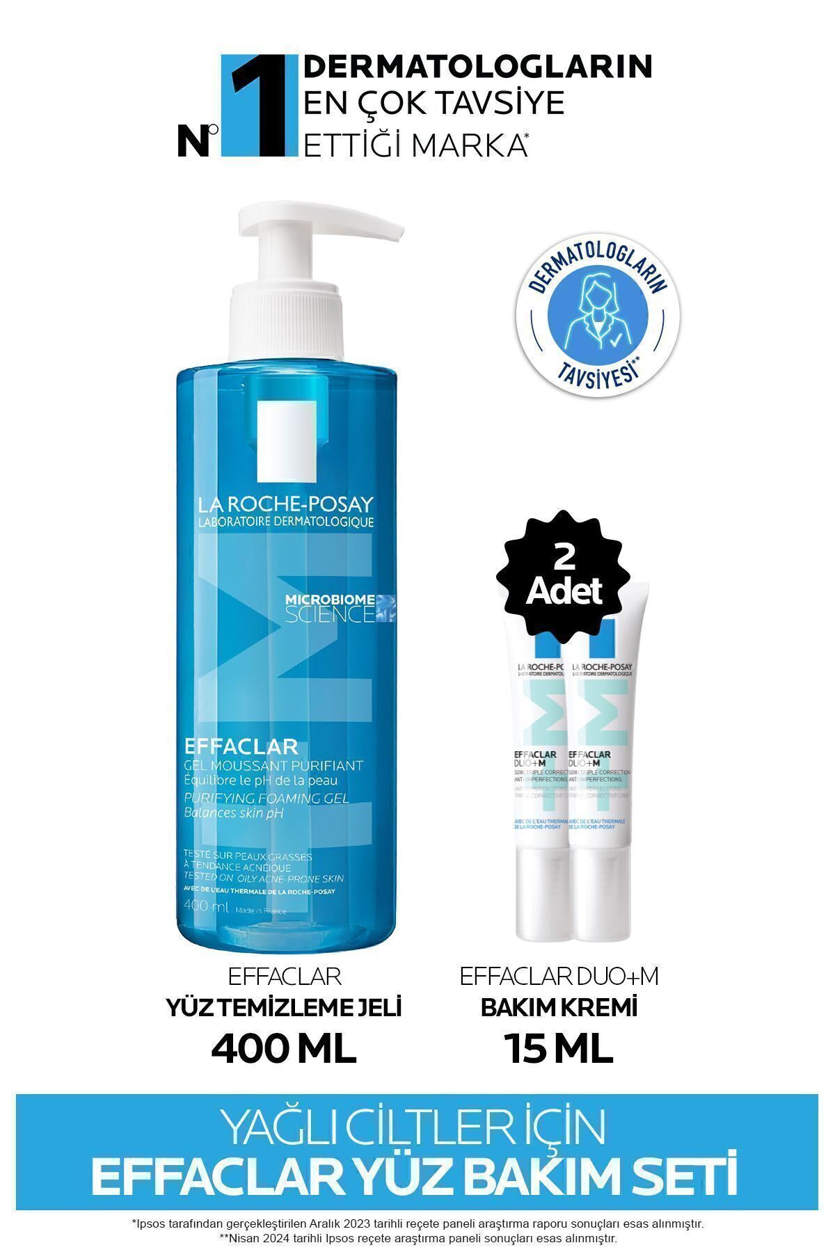 ست مراقبت پوست تعمیر و نگهداری صورت کاربردی برای روغنی آکنه La Roche Posay