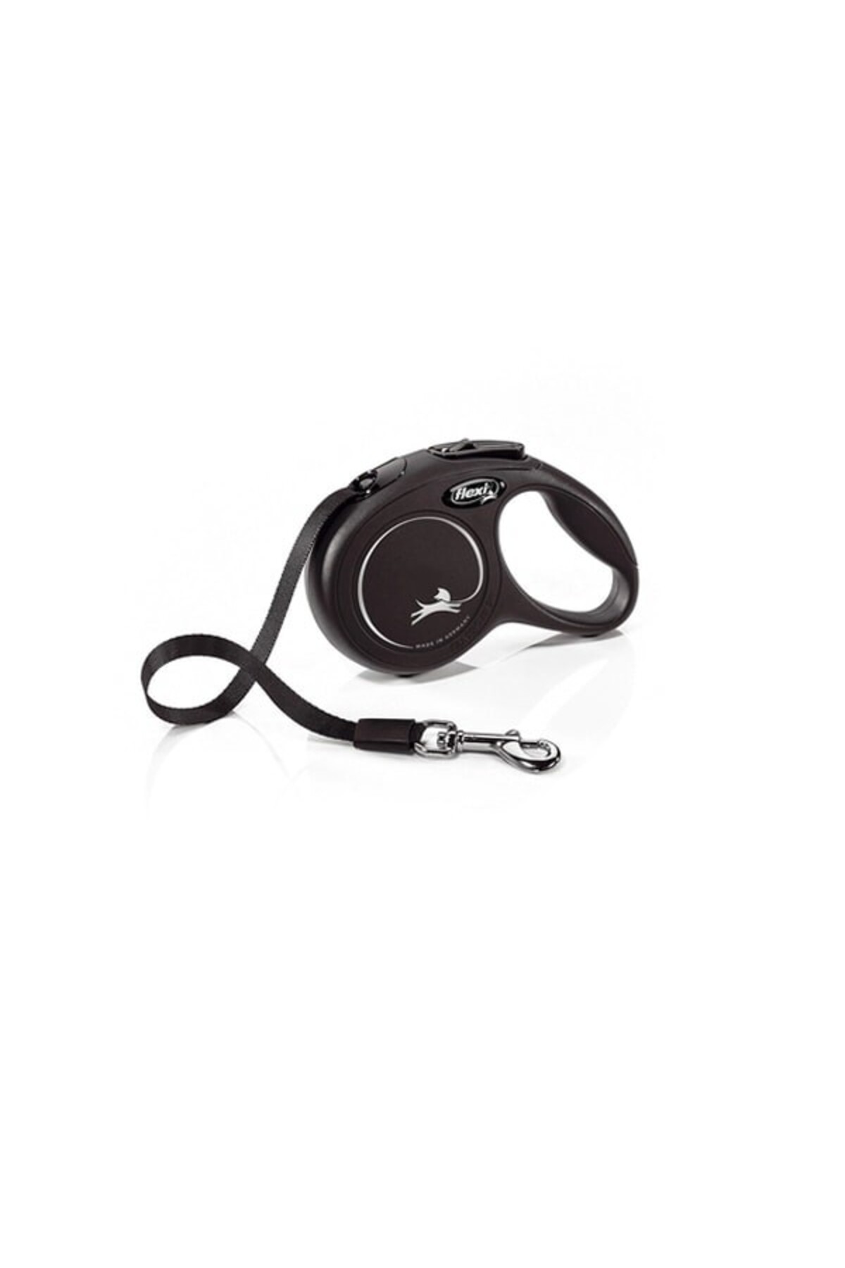قلاده بند نواری اتوماتیک سگ فلکسی Flexi New Classic، ۳ متر، مشکی، XS