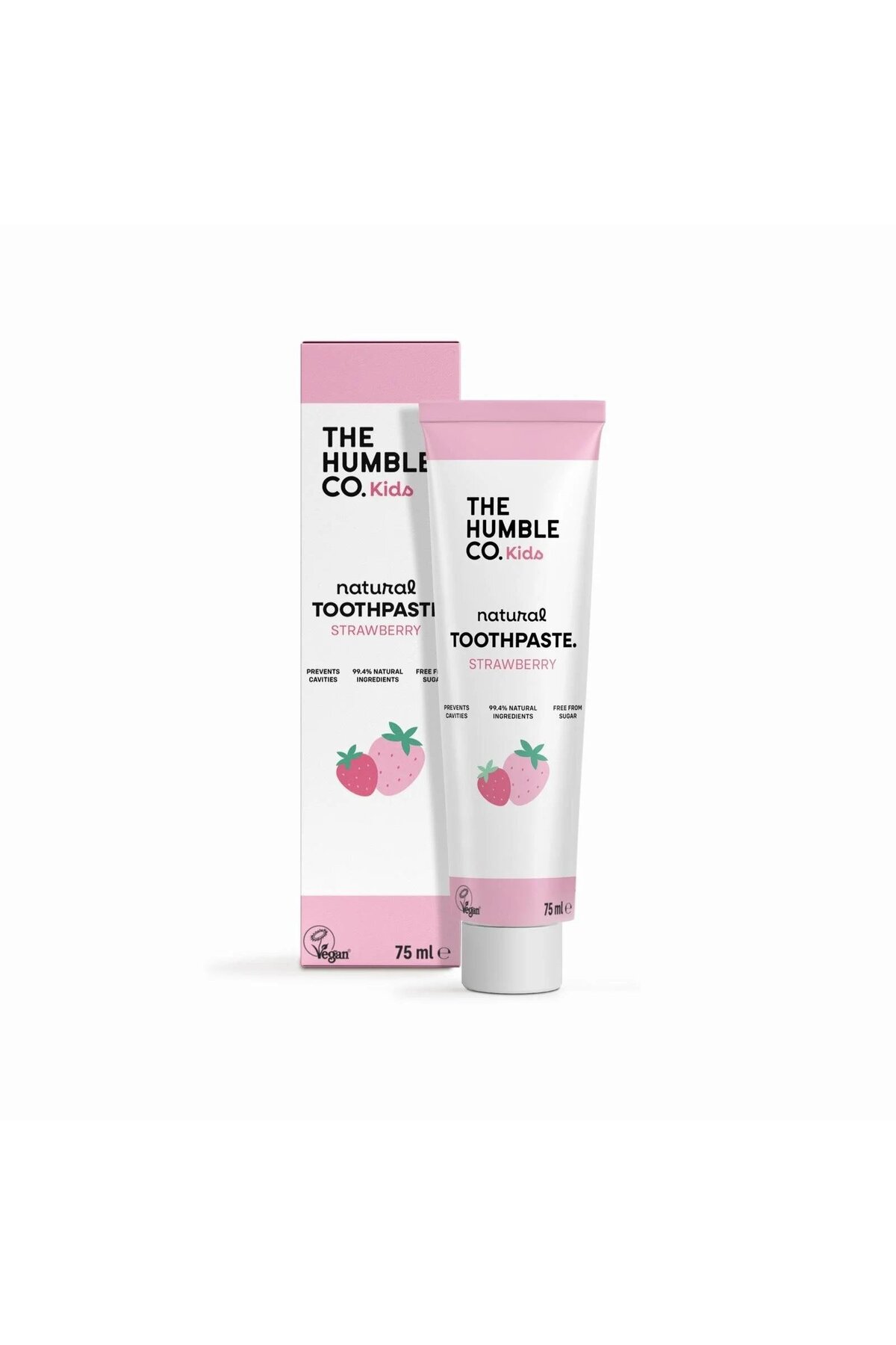 خمیر دندان طبیعی با طعم توت فرنگی 75 میلی لیتر مناسب کودکان The Humble Co