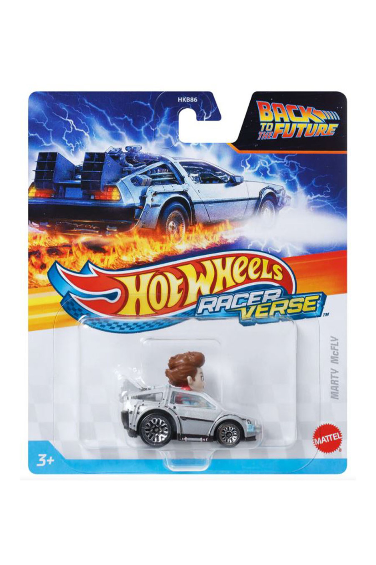 ماشین اسباب بازی RACERVERSE MARTY MCFLY 1 64 2025 CASE HKB86 از ترکیه HOT WHEELS