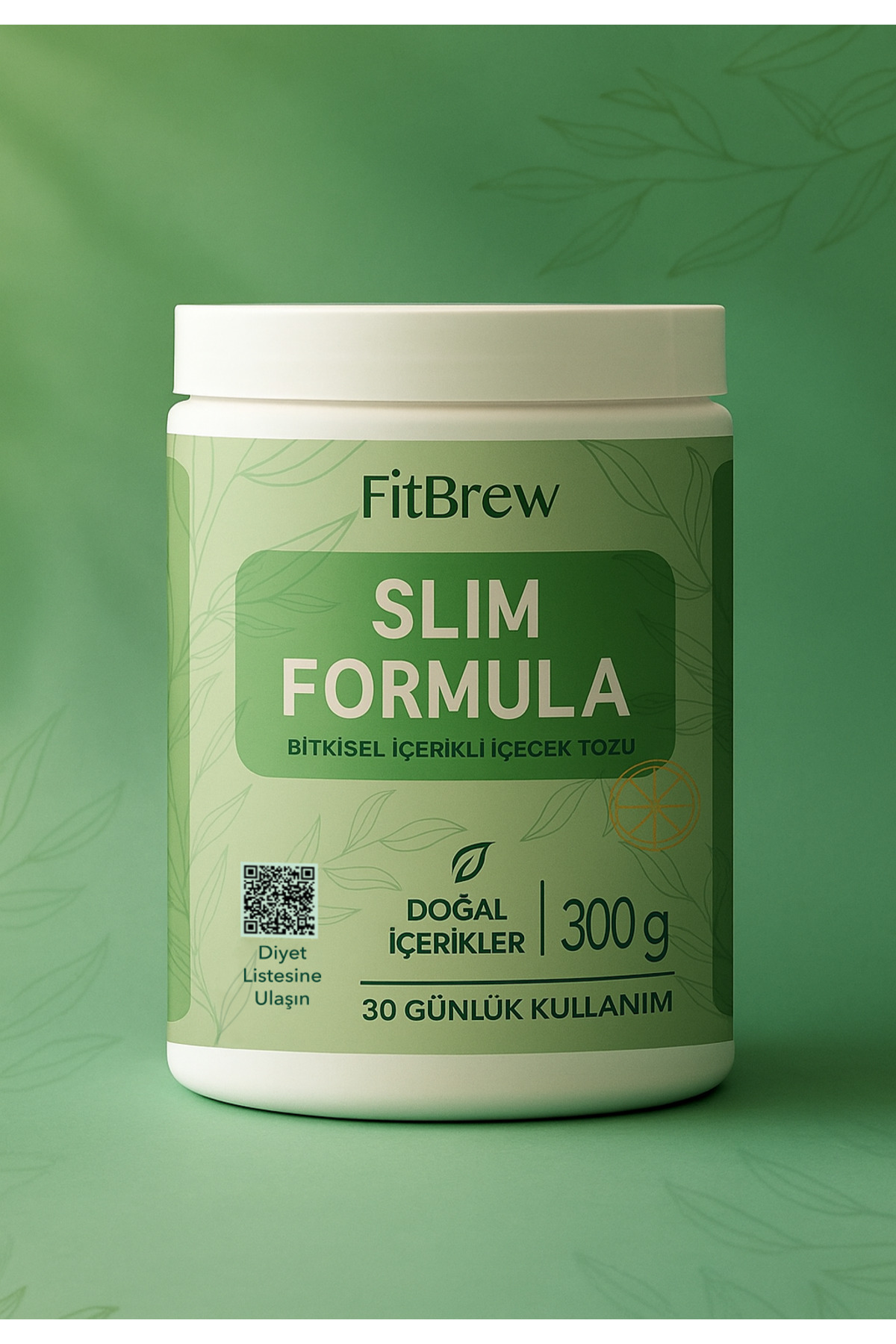 پودر نوشیدنی گیاهی اسلیم فرمولا فیت برو - حمایت از کاهش وزن و فرم دهی بدن (۳۰۰ گرم) FITBREW SLIM FORMULA BİTKİSEL İÇECEK TOZU 300G