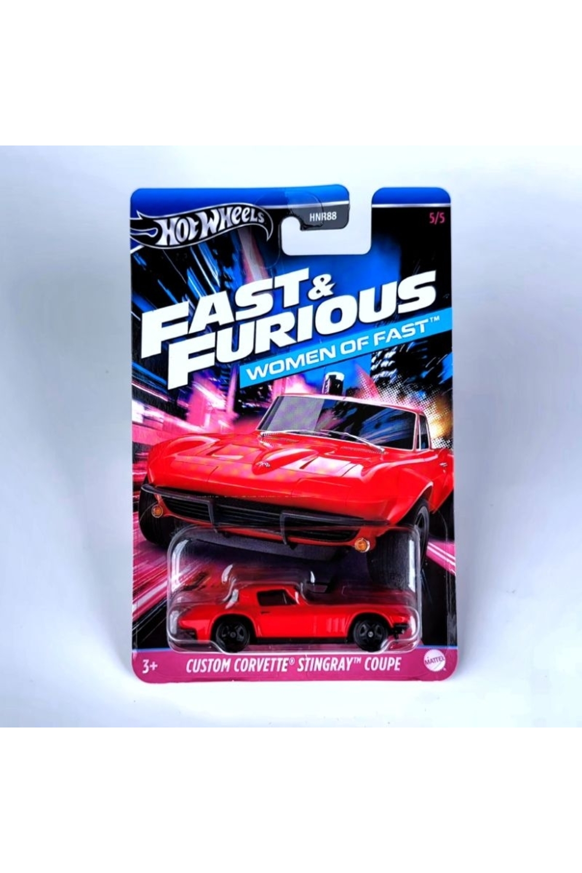 ماشین اسباب بازی CORVETTE سفارشی کوپه STINGRAY FAST AND FURIOUS WOMEN OF 2024 HOT WHEELS