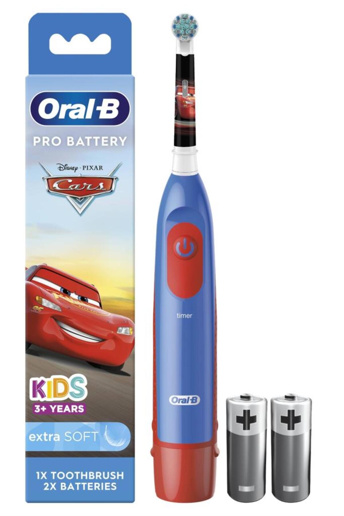 مسواک شارژی PRO BATTERY CARS کودک با باتری اورجینال Oral-B