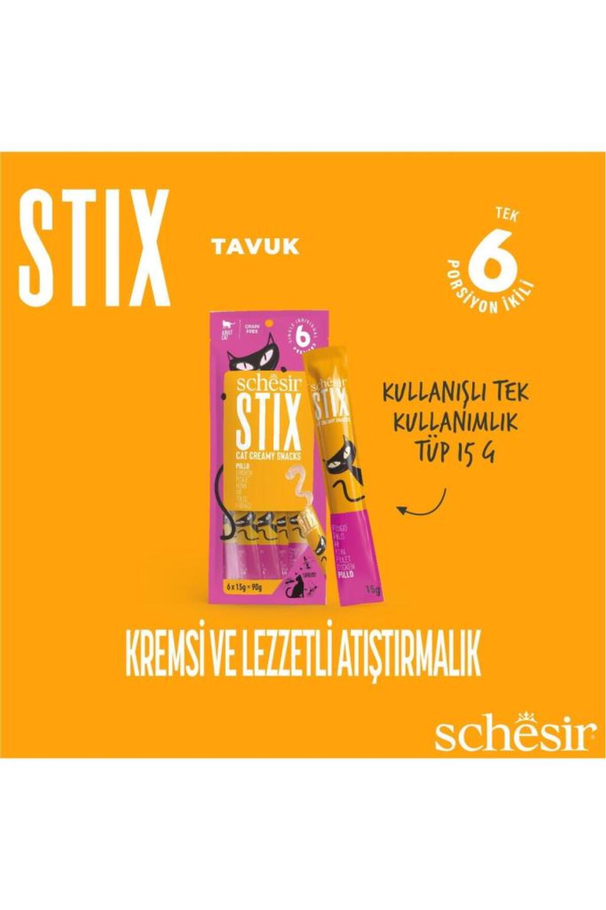 تشویقی گربه Stıx، موس مرغ ۶×۱۵ گرم