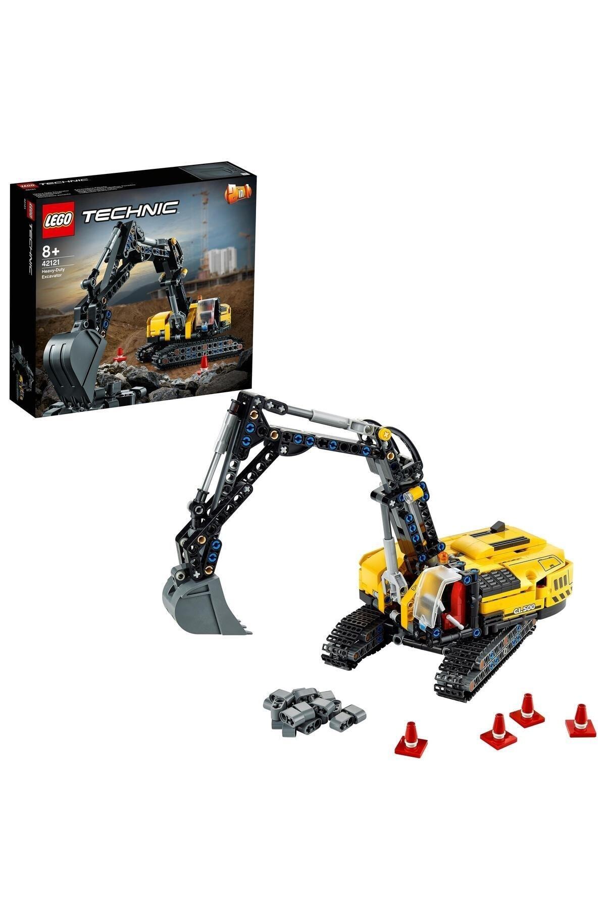 لگو بیل مکانیکی بار سنگین فنی 42121 ؛ 2 مورد از آنها 1 مجموعه مدل 569 قطعه اورجینال LEGO