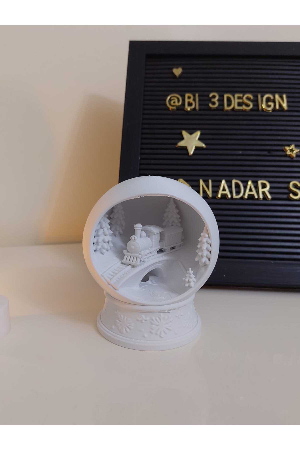 گوی برفی موضوع قطار زمستانی SNOW GLOBE از ترکیه NadarStudio