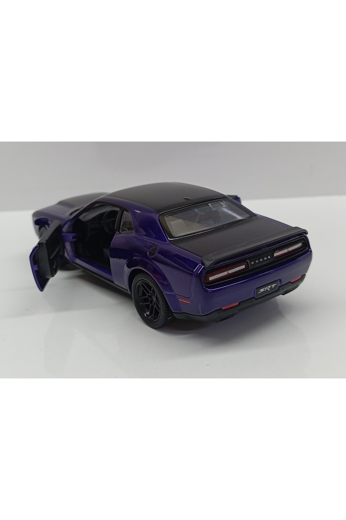 مدل خودرو DIANOMI 1:40 SCALE 2023 DODGE CHALLENGER SRT DEMON 170 PURPLE 13 CM PULL DROP METAL CAR اورجینال Kinsmart