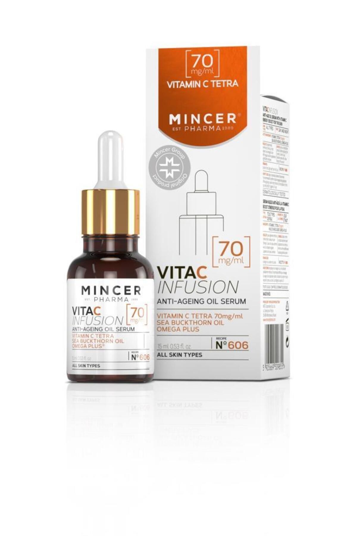 Mincer Pharma سرم ویتامین C با قدرت مرطوب کننده 15 میلی لیتر