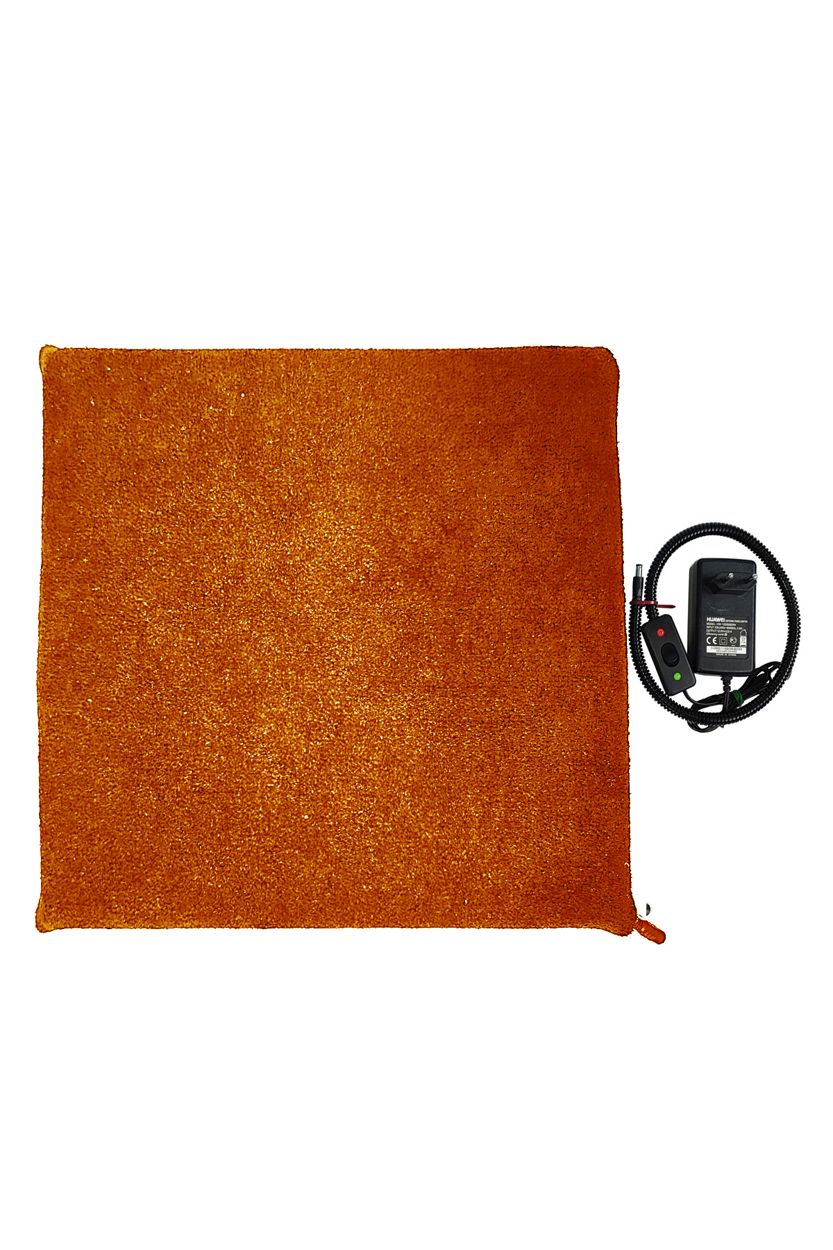تشک گرم‌شونده گربه و سگ پاورتک Powertec، ۱۲ ولت، ۴۵×۴۵×۴ سانتی‌متر نارنجی