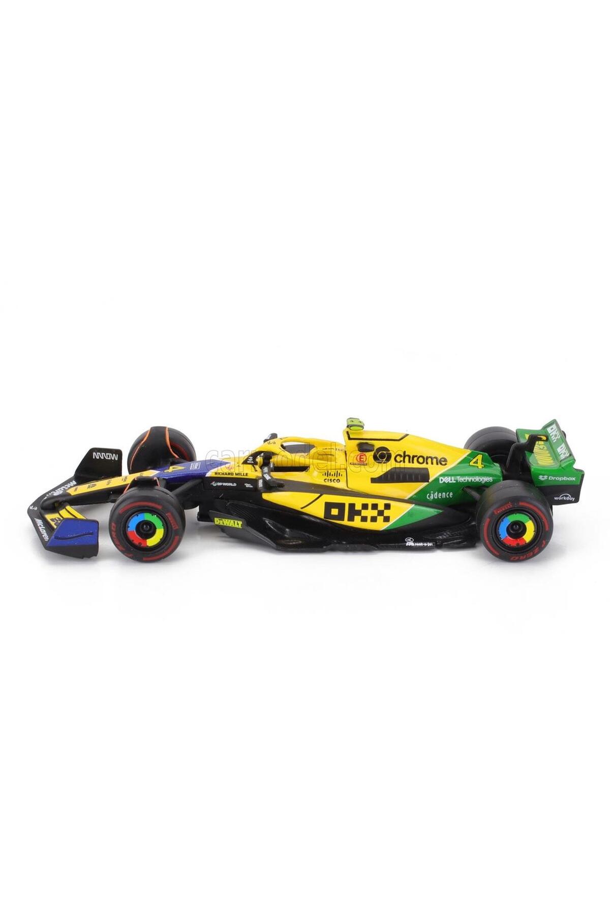 مدل خودرو FORMULA 1 MCLAREN F1 MCL38 MONACO GP SERIES SPECIAL LANDO NORRIS 43 DIECAST MODEL COLLECTION CAR اورجینال Burago