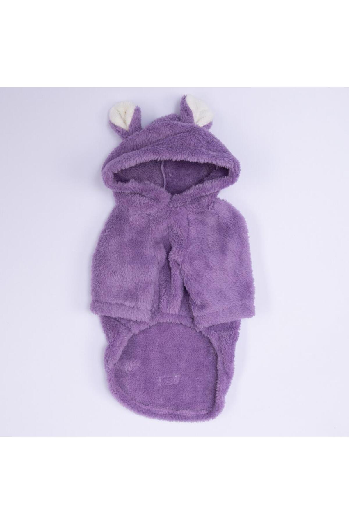 هودی سگ پاوستار Pawstar، Lucca Teddy، مدل PS25-1098، بنفش با گوش خرسی