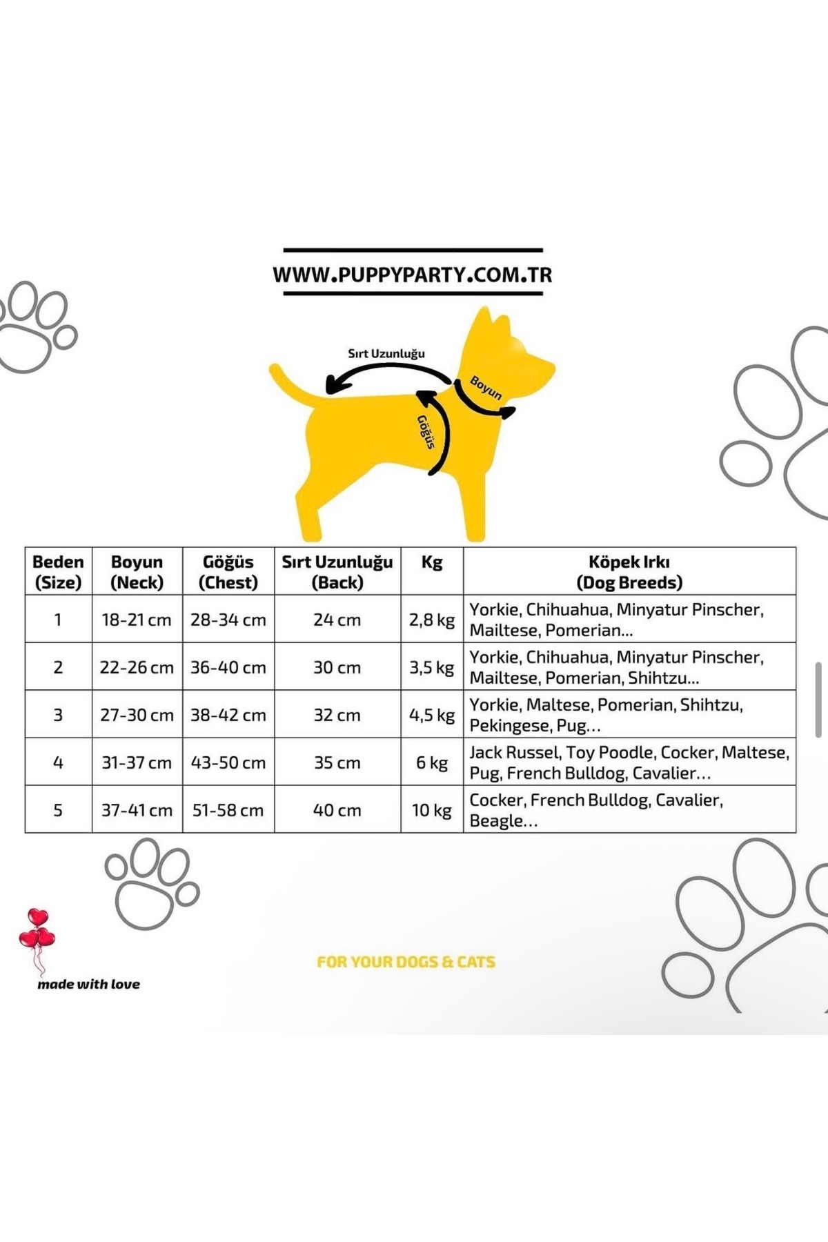 لباس سگ پاپی پارتی PUPPY PARTY مدل TY-27، چندرنگ